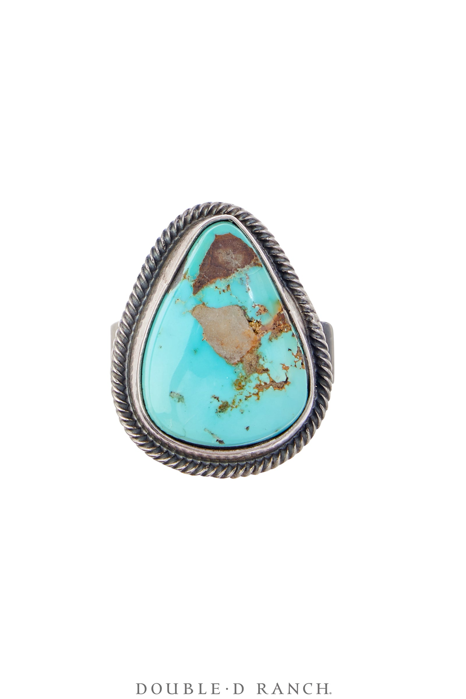 Ring, Natural Stone, Turquoise, Hallmark, Contemporary, Adjustable, 1720