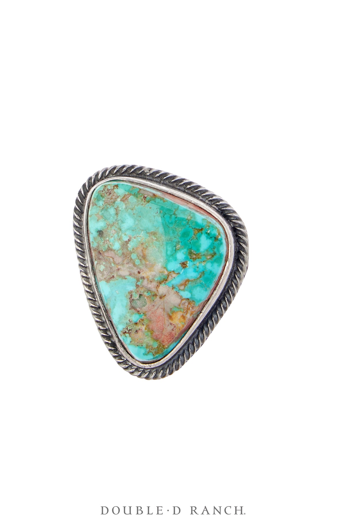 Ring, Natural Stone, Turquoise, Hallmark, Contemporary, Adjustable, 1720