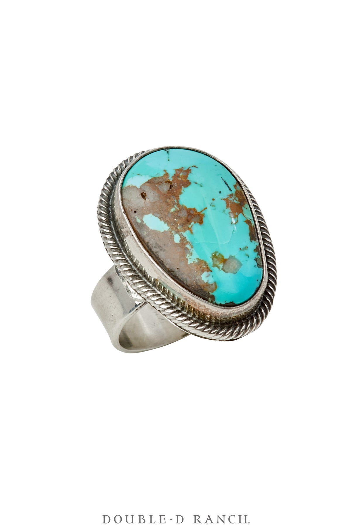 Ring, Natural Stone, Turquoise, Hallmark, Contemporary, Adjustable, 1720