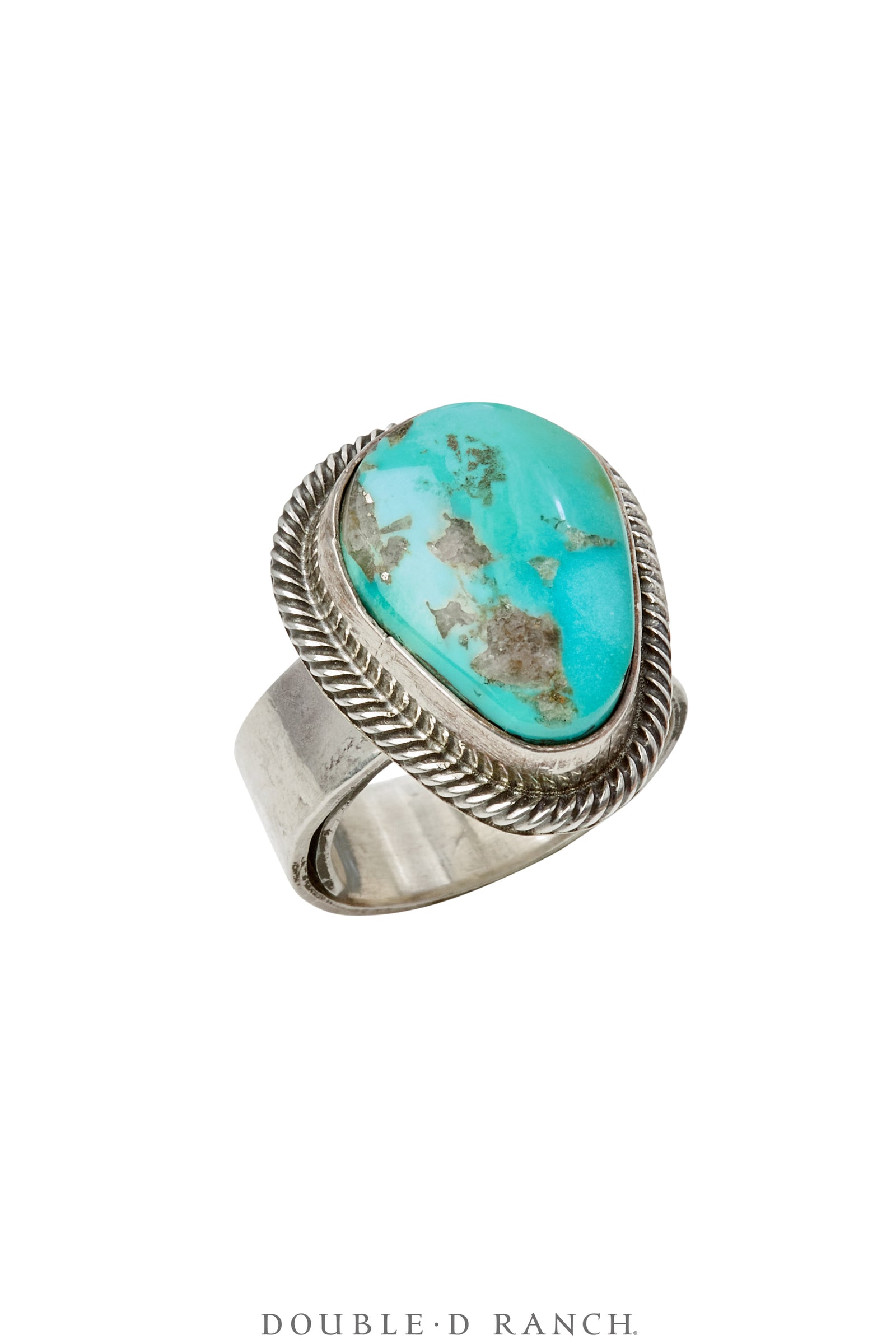 Ring, Natural Stone, Turquoise, Hallmark, Contemporary, Adjustable, 1720