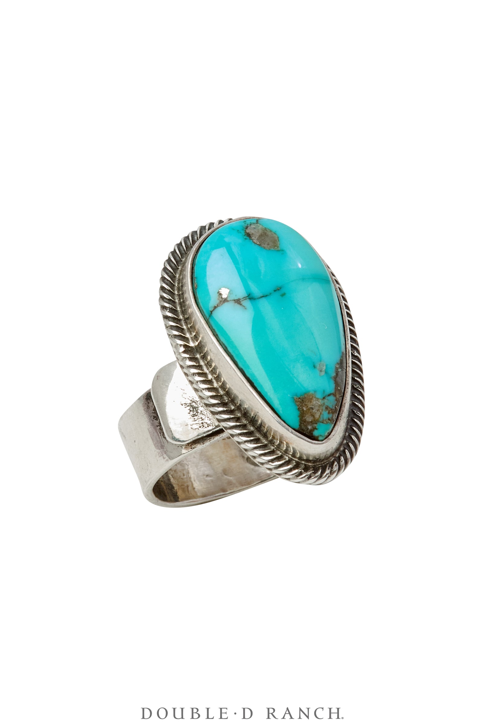 Ring, Natural Stone, Turquoise, Hallmark, Contemporary, Adjustable, 1720