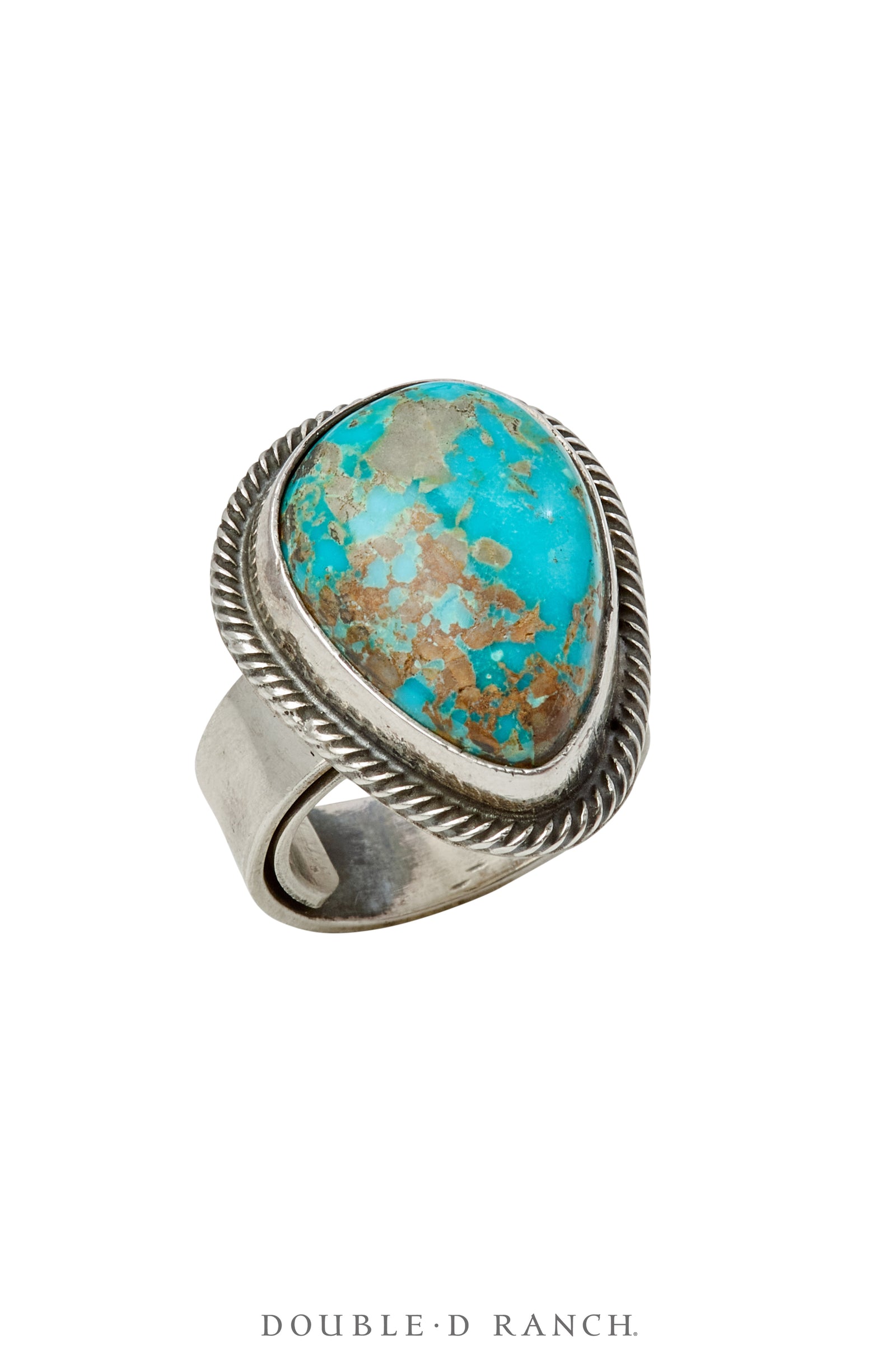 Ring, Natural Stone, Turquoise, Hallmark, Contemporary, Adjustable, 1720
