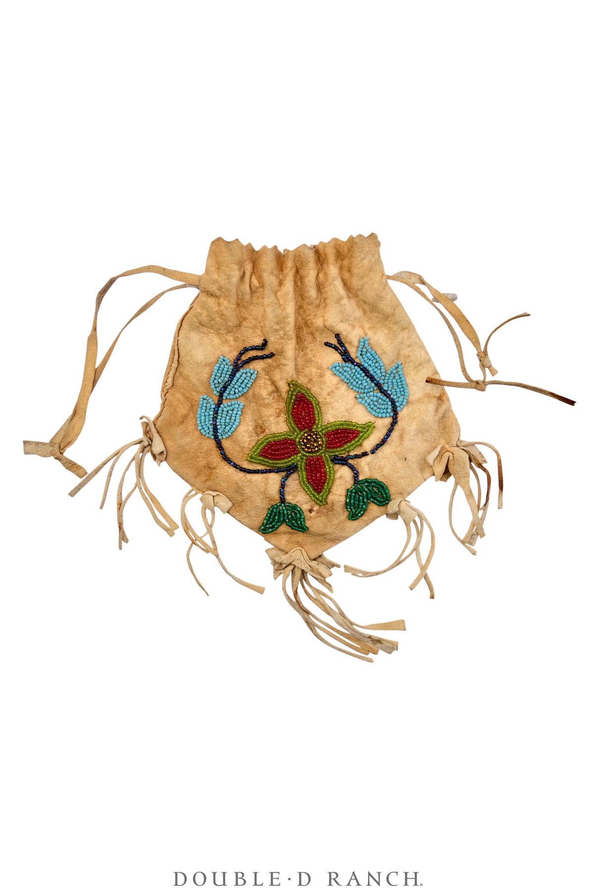 Bag, Beaded Possibles, Woodlands, Floral Motifs, Vintage, 1394