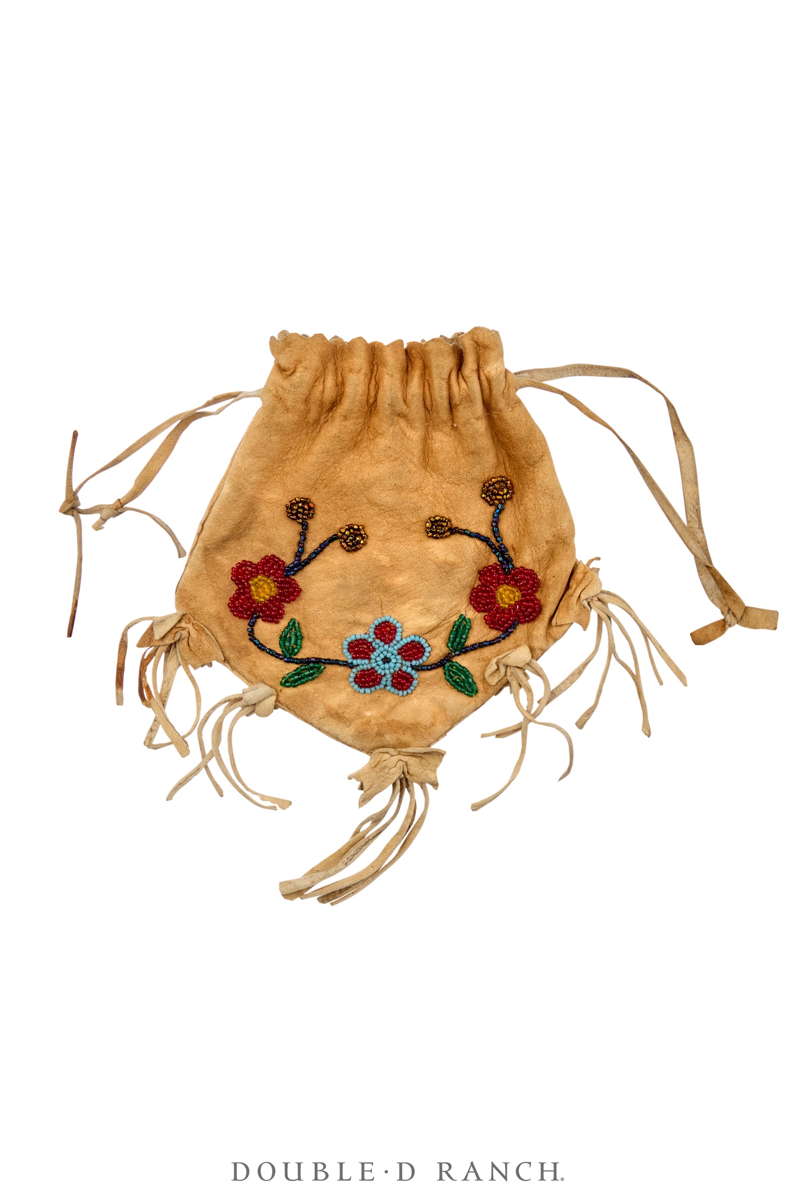 Bag, Beaded Possibles, Woodlands, Floral Motifs, Vintage, 1394