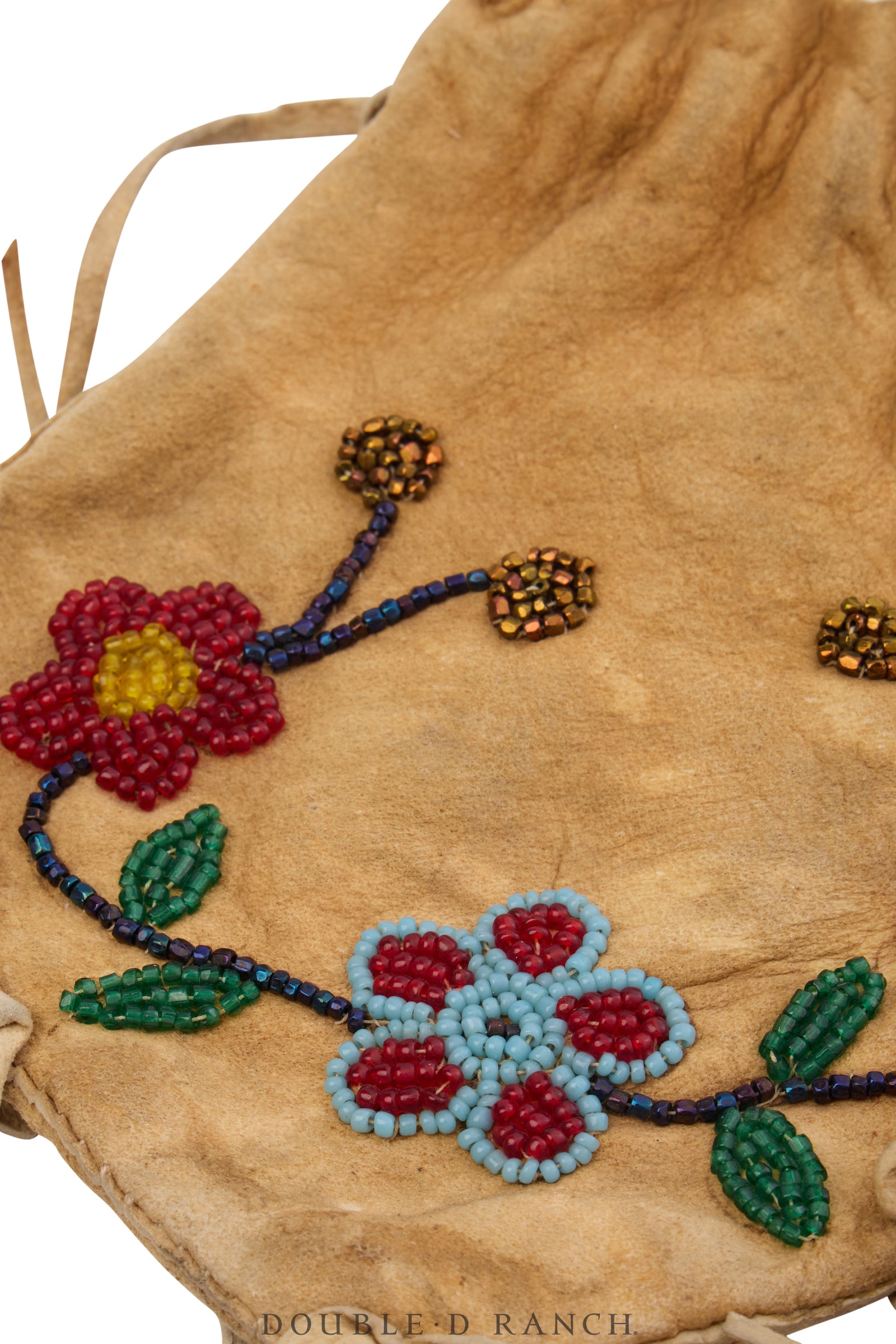 Bag, Beaded Possibles, Woodlands, Floral Motifs, Vintage, 1394