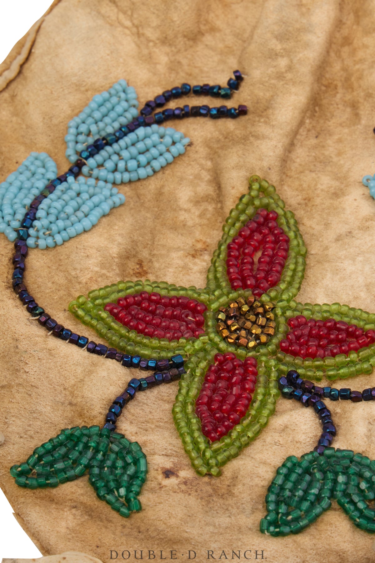 Bag, Beaded Possibles, Woodlands, Floral Motifs, Vintage, 1394