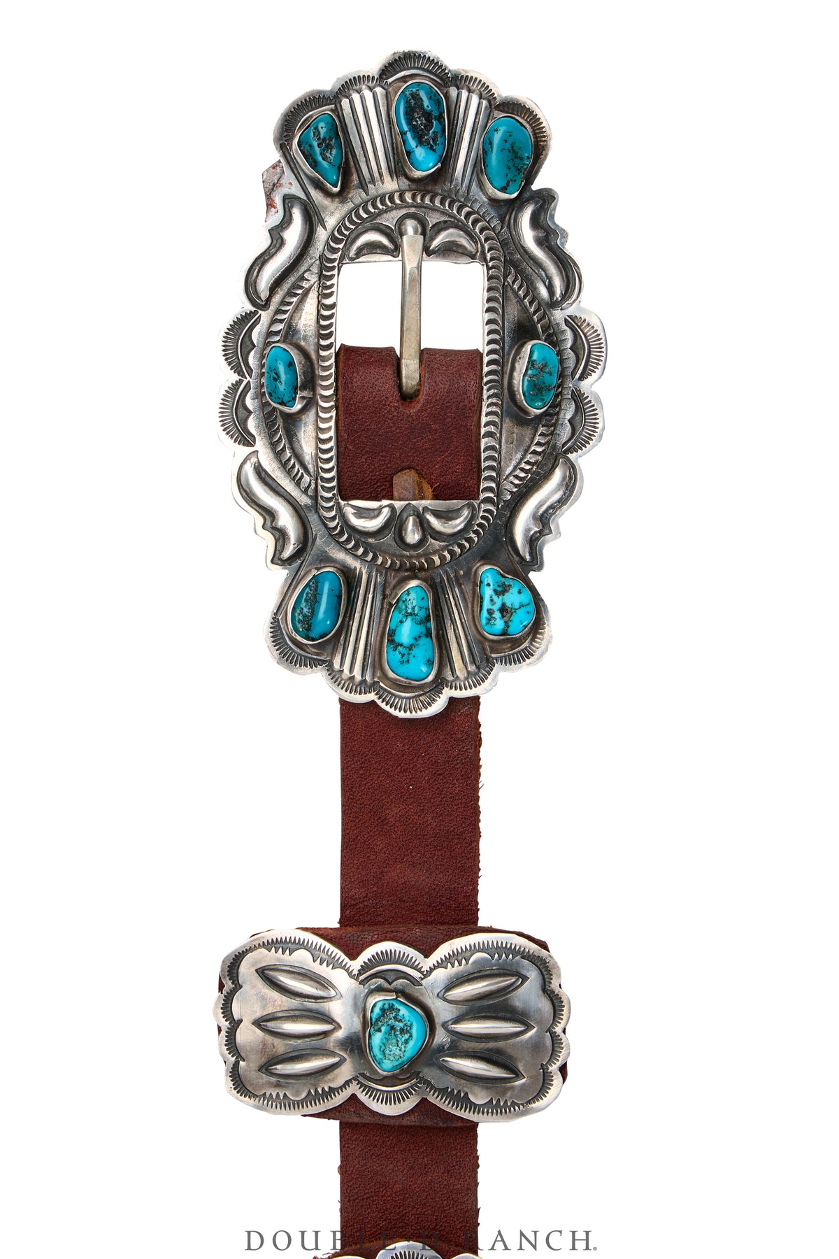 Belt, A Vintage, Concho, Turquoise, Hallmark, Vintage, 449