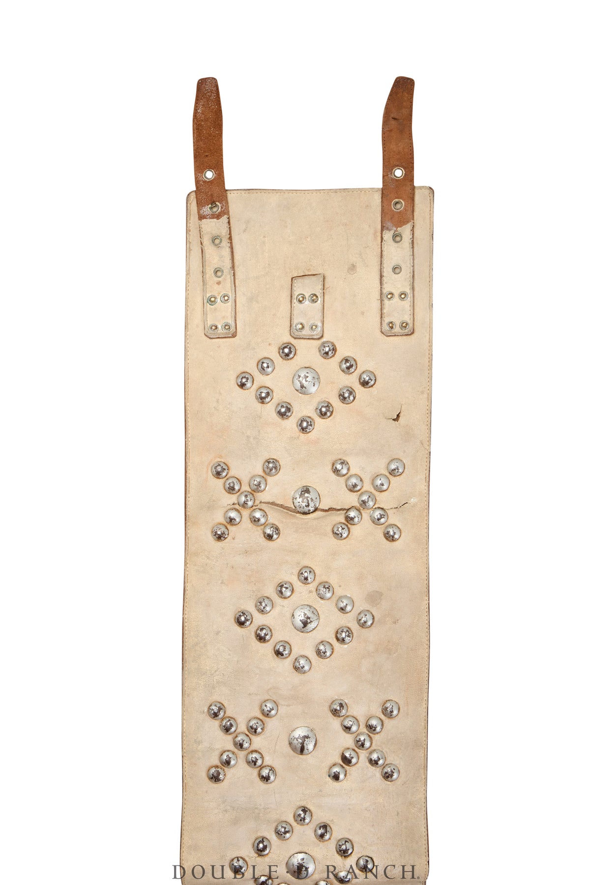 Belt, A Vintage, Bronc, Studs, Diamonds & X's Matching Guantlets, Vintage, Early 20th Century, 463