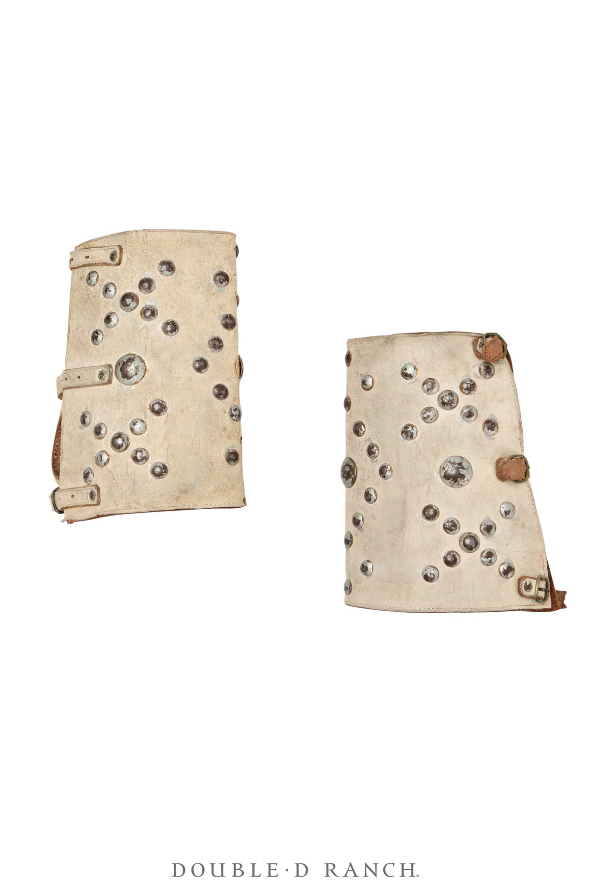 Belt, A Vintage, Bronc, Studs, Diamonds & X's Matching Guantlets, Vintage, Early 20th Century, 463