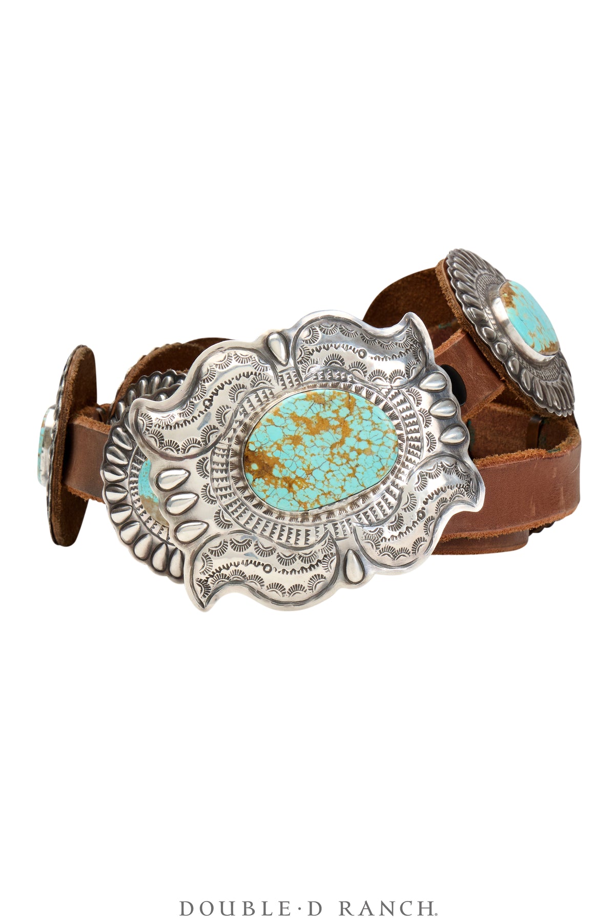 Belt, Concho, Turquoise, Hallmark, Contemporary, 521