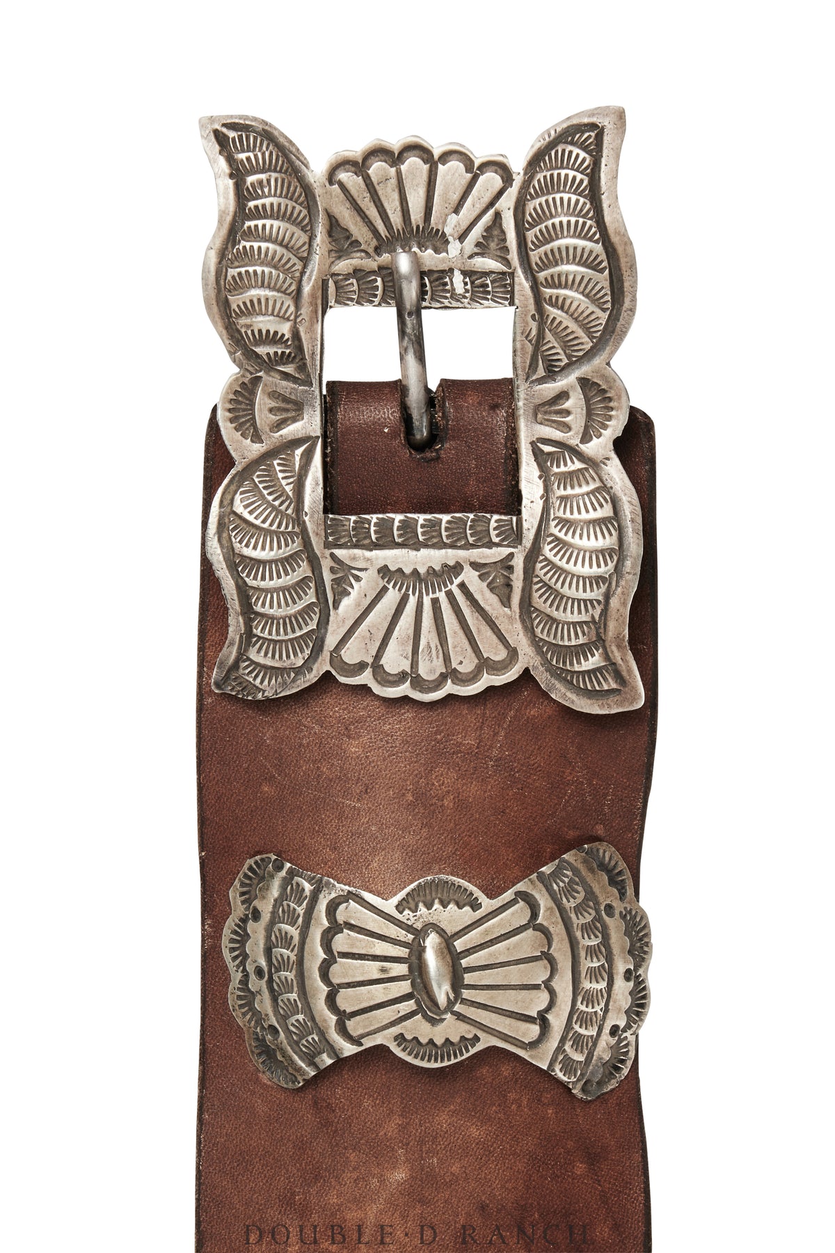 Belt, A Vintage, Concho, Stampwork, 2nd Phase Revival, Mark, Vintage, 590