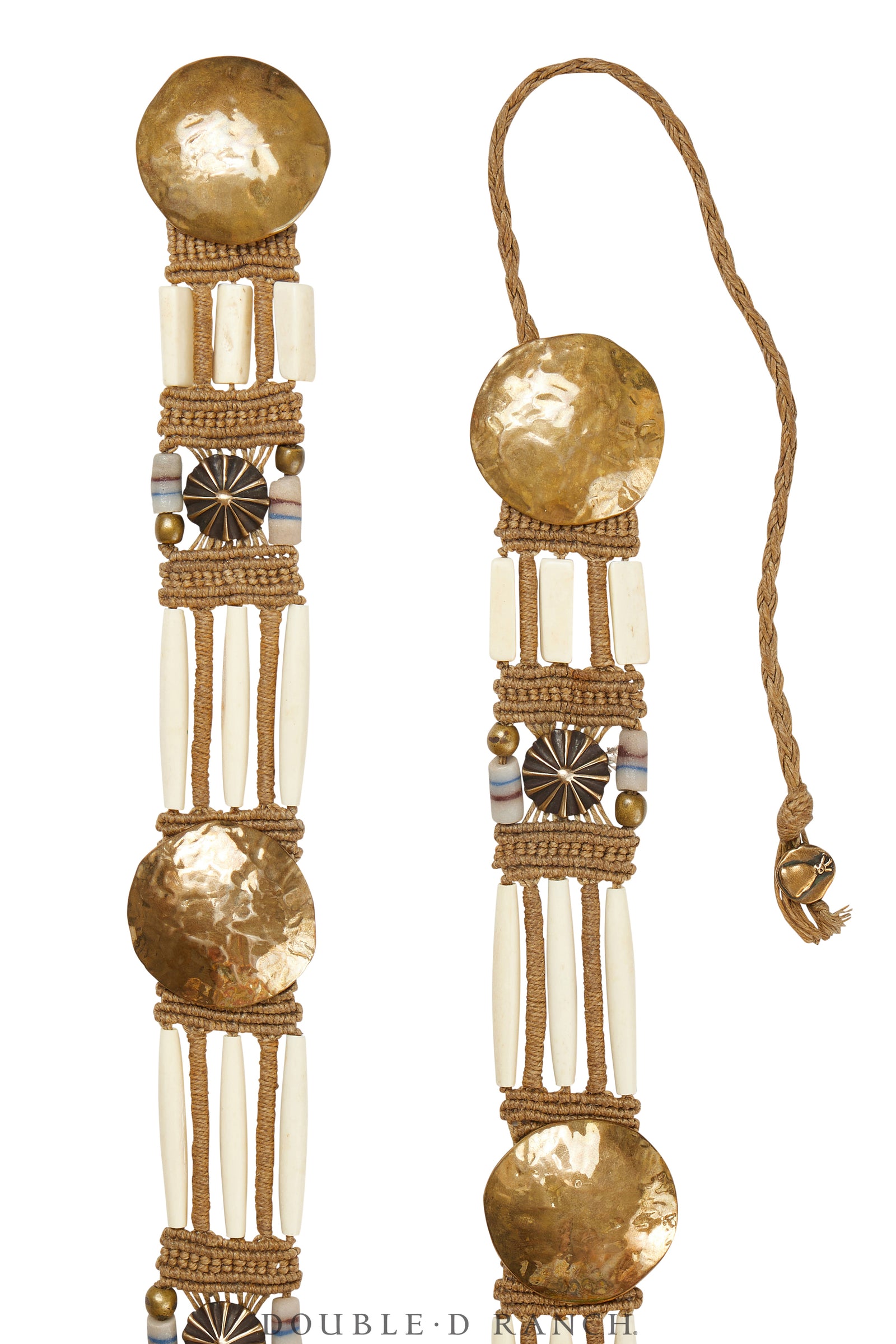 Belt, A Vintage, Mummy's Bundle, Hairpipe & Conchos, Hallmark, Vintage, 620