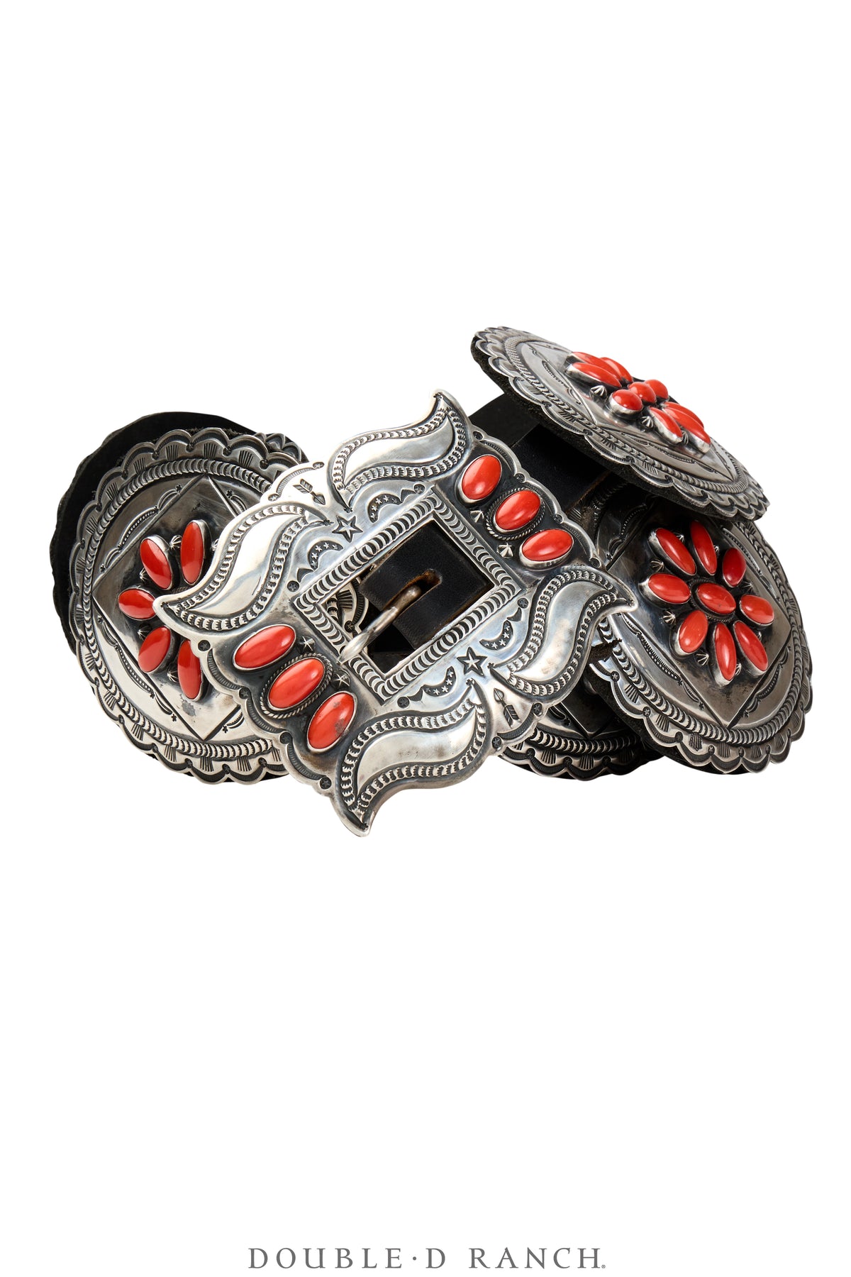 Belt, A Vintage, Concho, Coral, Gary Reeves Hallmark, Vintage ‘80s, 669