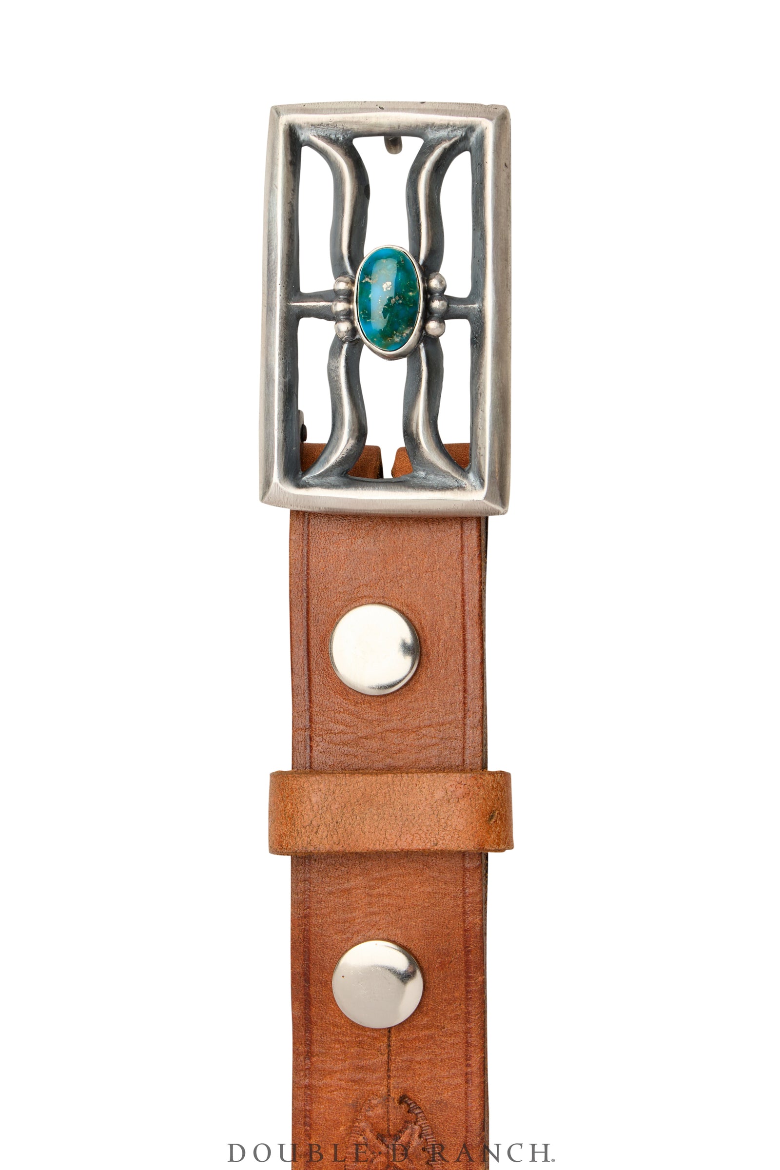 Belt, A Vintage, Buckle, Cast, Turquoise, Hallmark, Vintage, 681