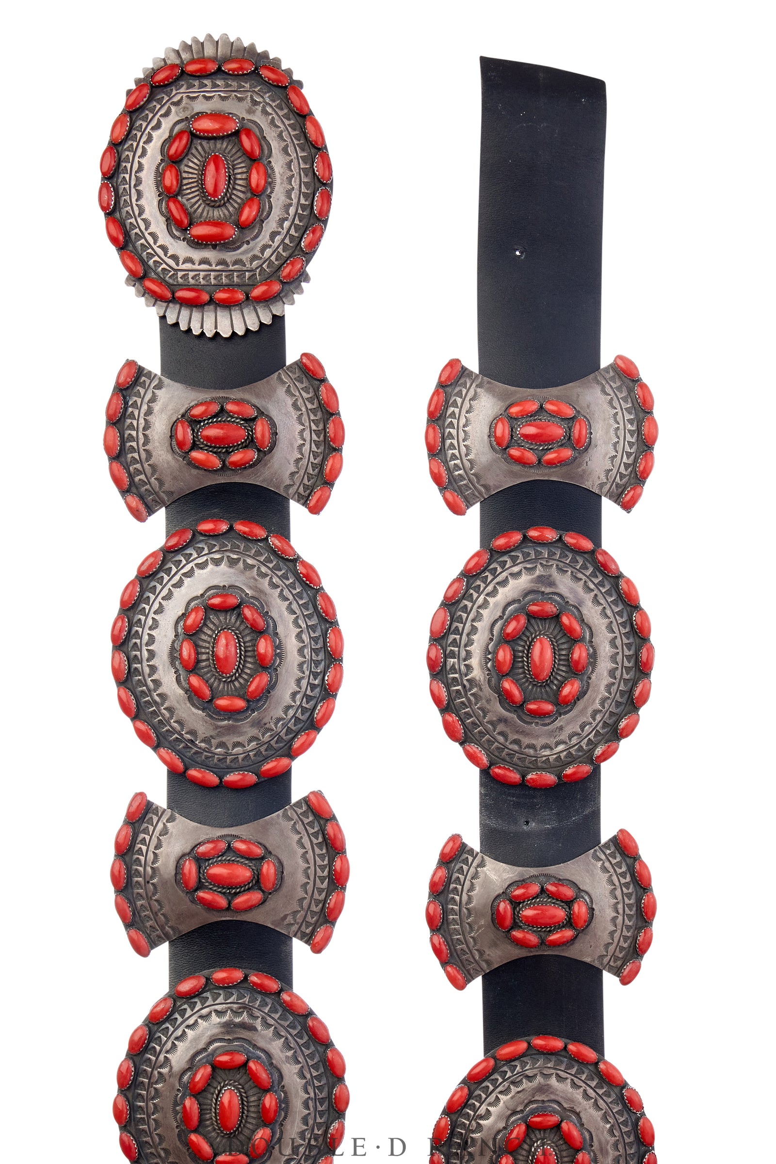 Belt, A Vintage, Concho, Coral, Hallmark, Vintage, 696