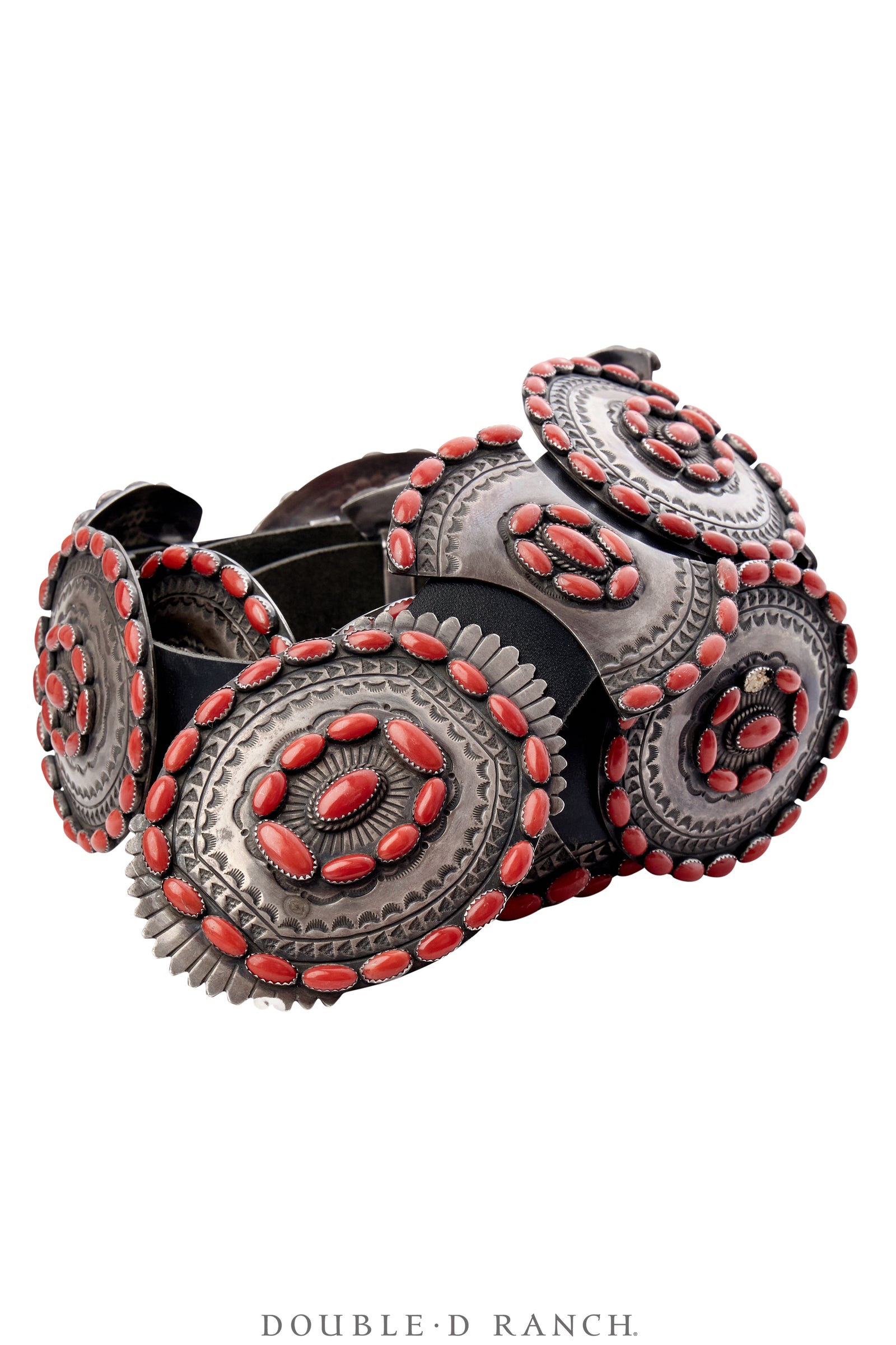 Belt, A Vintage, Concho, Coral, Hallmark, Vintage, 696