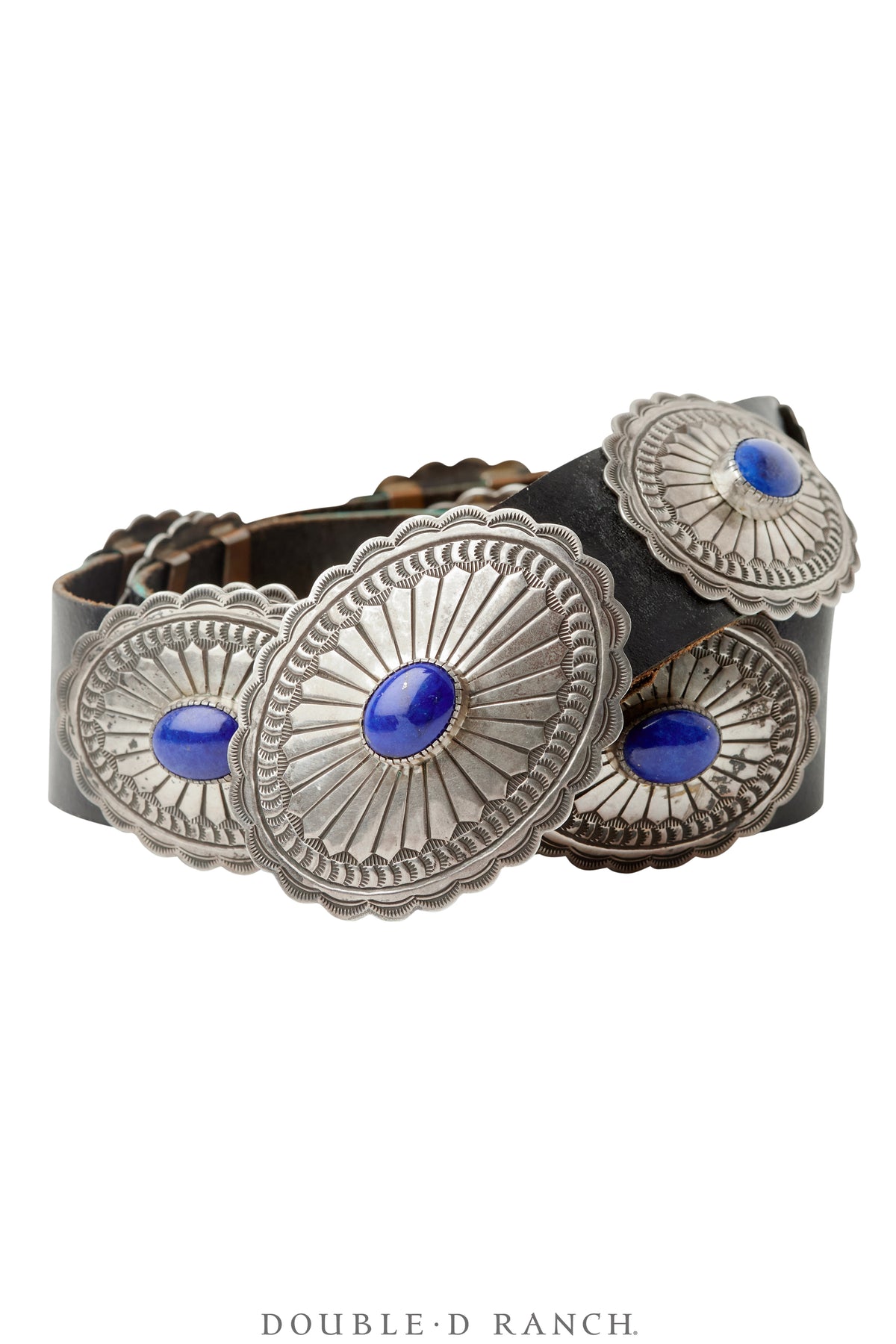 Belt, A Vintage, Concho, Lapis, Hallmark, Vintage, 697