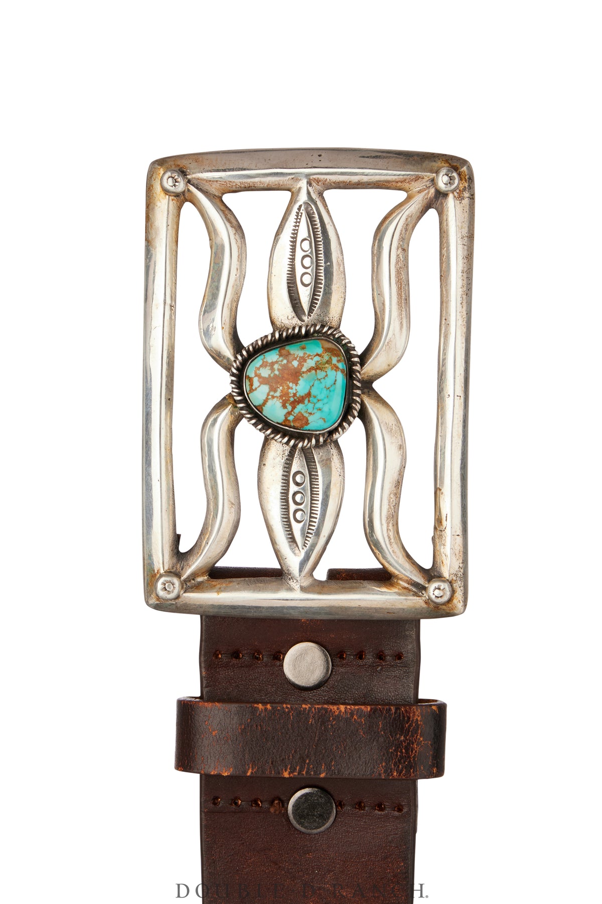 Belt, A Vintage, Buckle, Cast, Turquoise, Hallmark, Vintage, 716