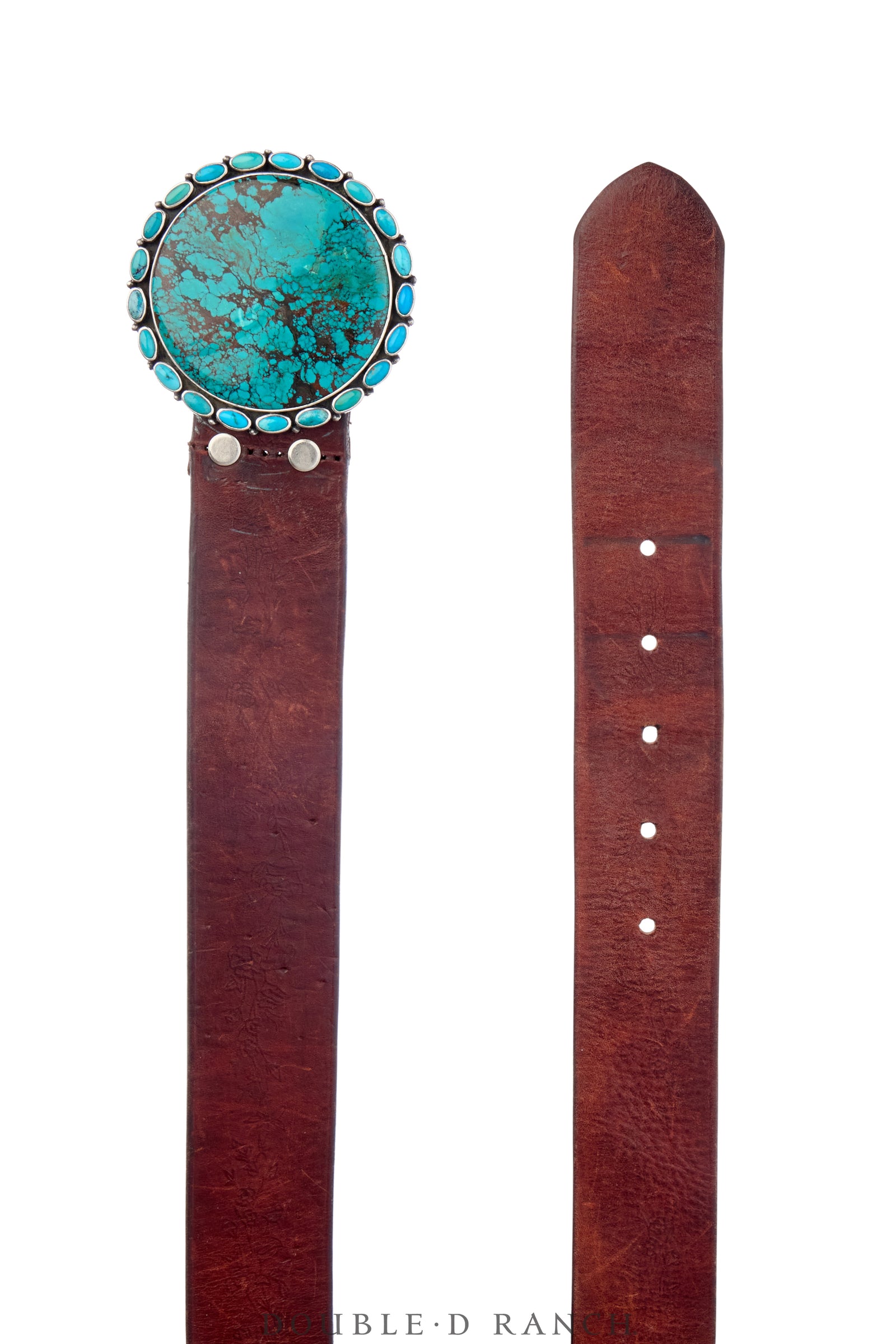 Belt, Specimen, Turquoise, Kingman Mine, Hallmark, Contemporary, 718