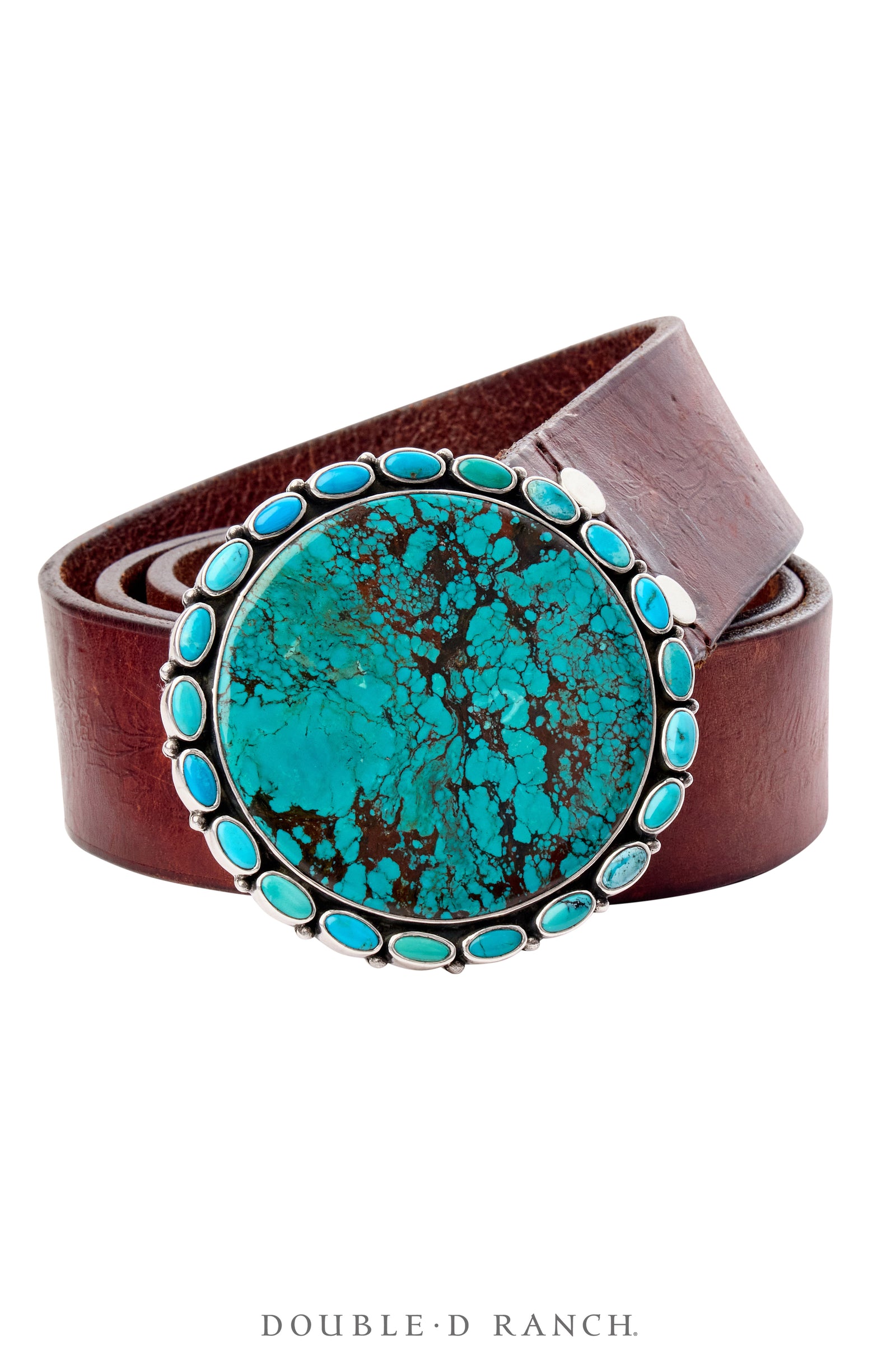 Belt, Specimen, Turquoise, Kingman Mine, Hallmark, Contemporary, 718
