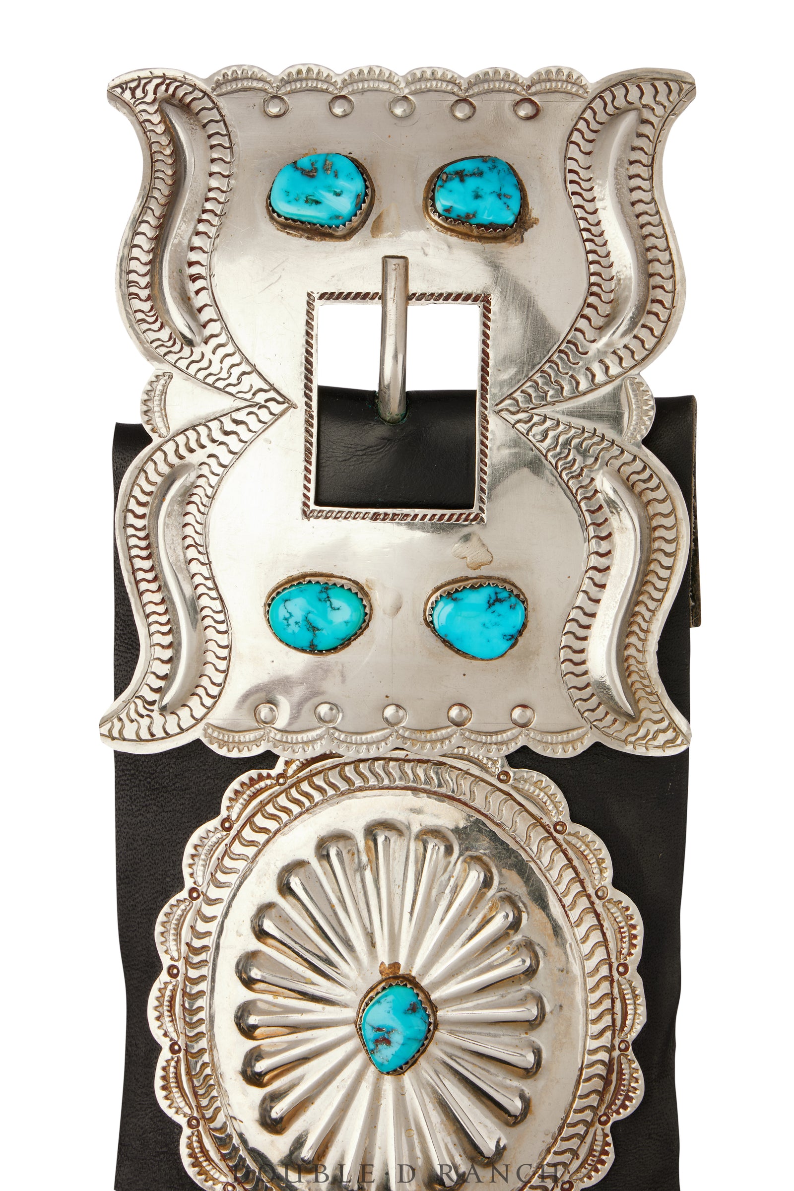 Belt, A Vintage, Concho, Turquoise, Hallmark, From the Iris Apfel Estate, Vintage, 743