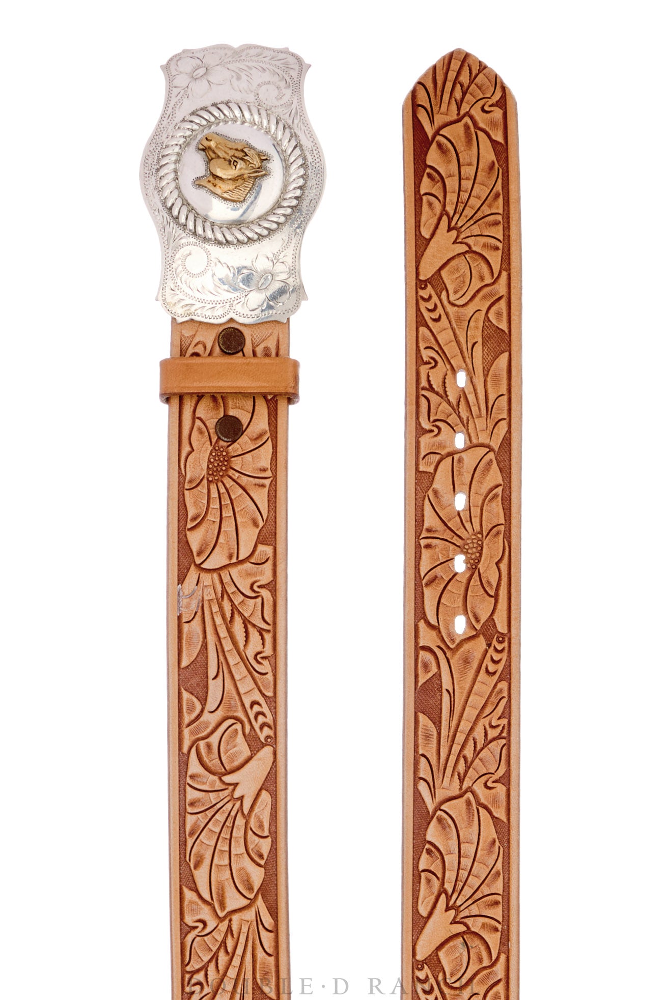 Belt, A Buckle, Western, Horse Profile, Hallmark, Vintage late ‘40s, 814