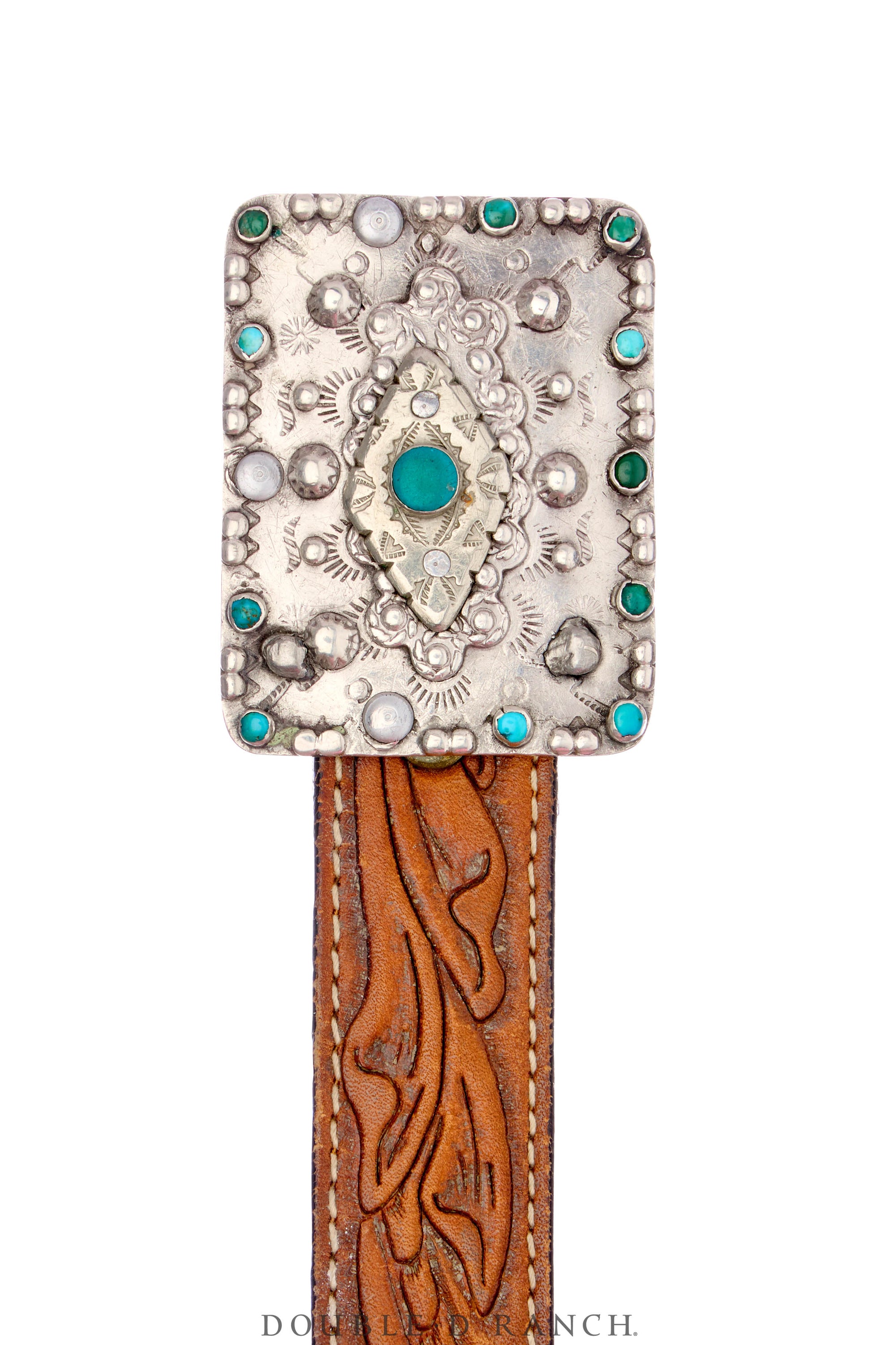 Belt, A Vintage, Buckle, Novelty, Turquoise, Hallmark, Vintage, 815