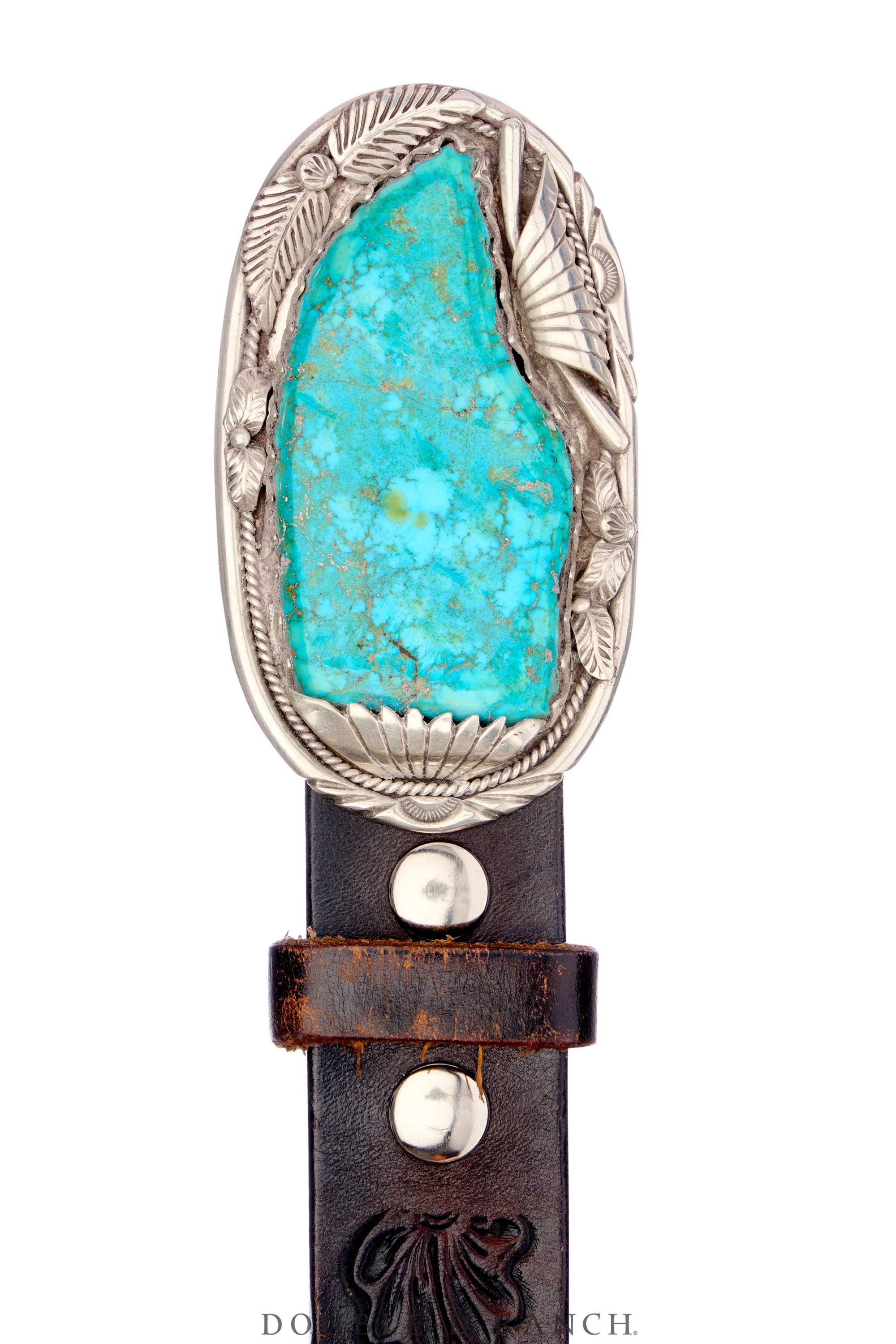 Belt, A Vintage, Buckle, Specimen, Turquoise, Vintage, 816