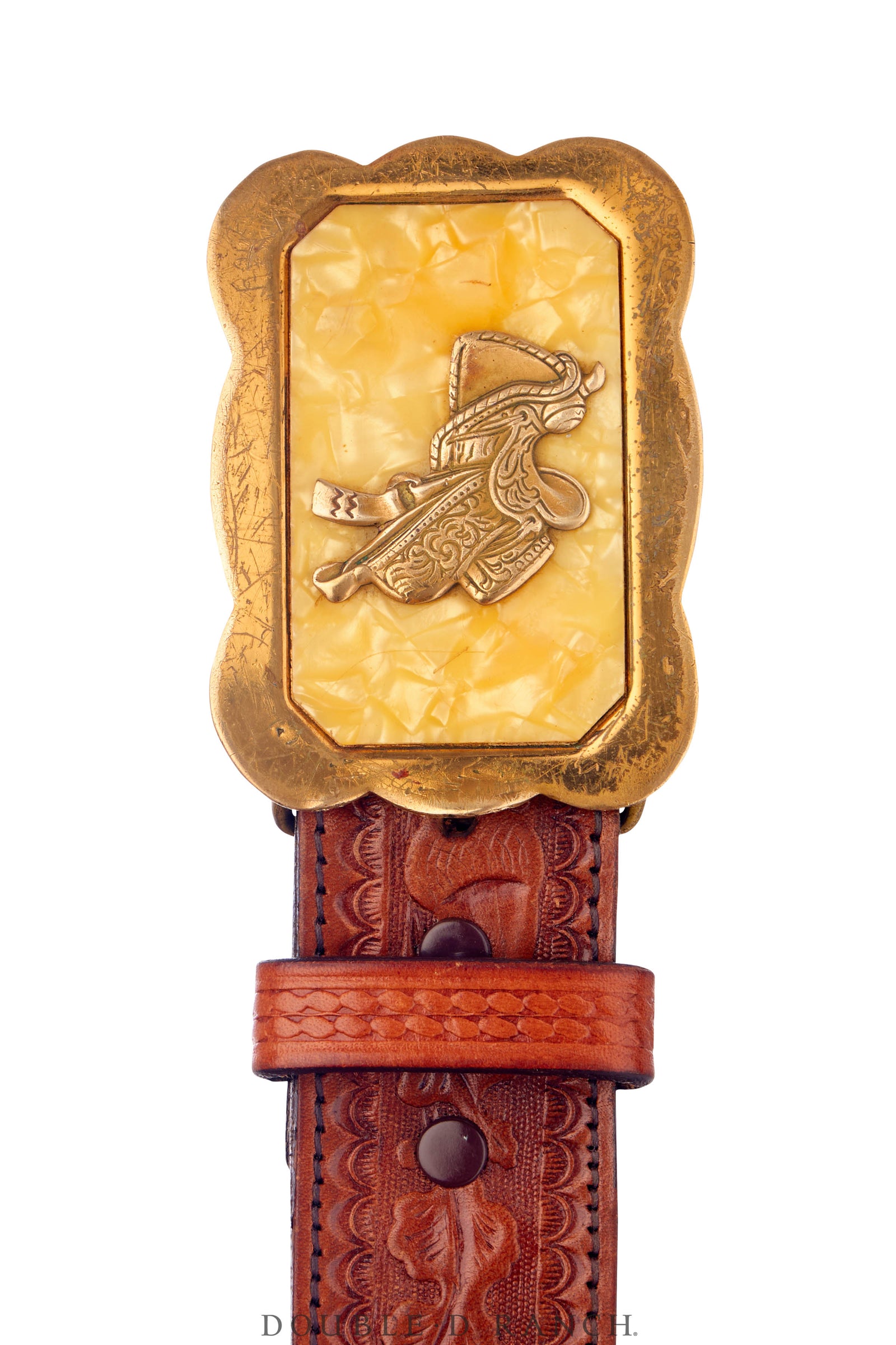 Belt, A Vintage, Buckle, Kitsch, Western, Enamel, Saddle, Vintage, 831