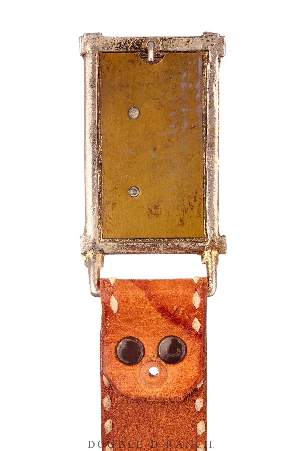 Belt, A Vintage, Buckle, Kitsch, Western, Longhorn With Stars, Vintage, 833