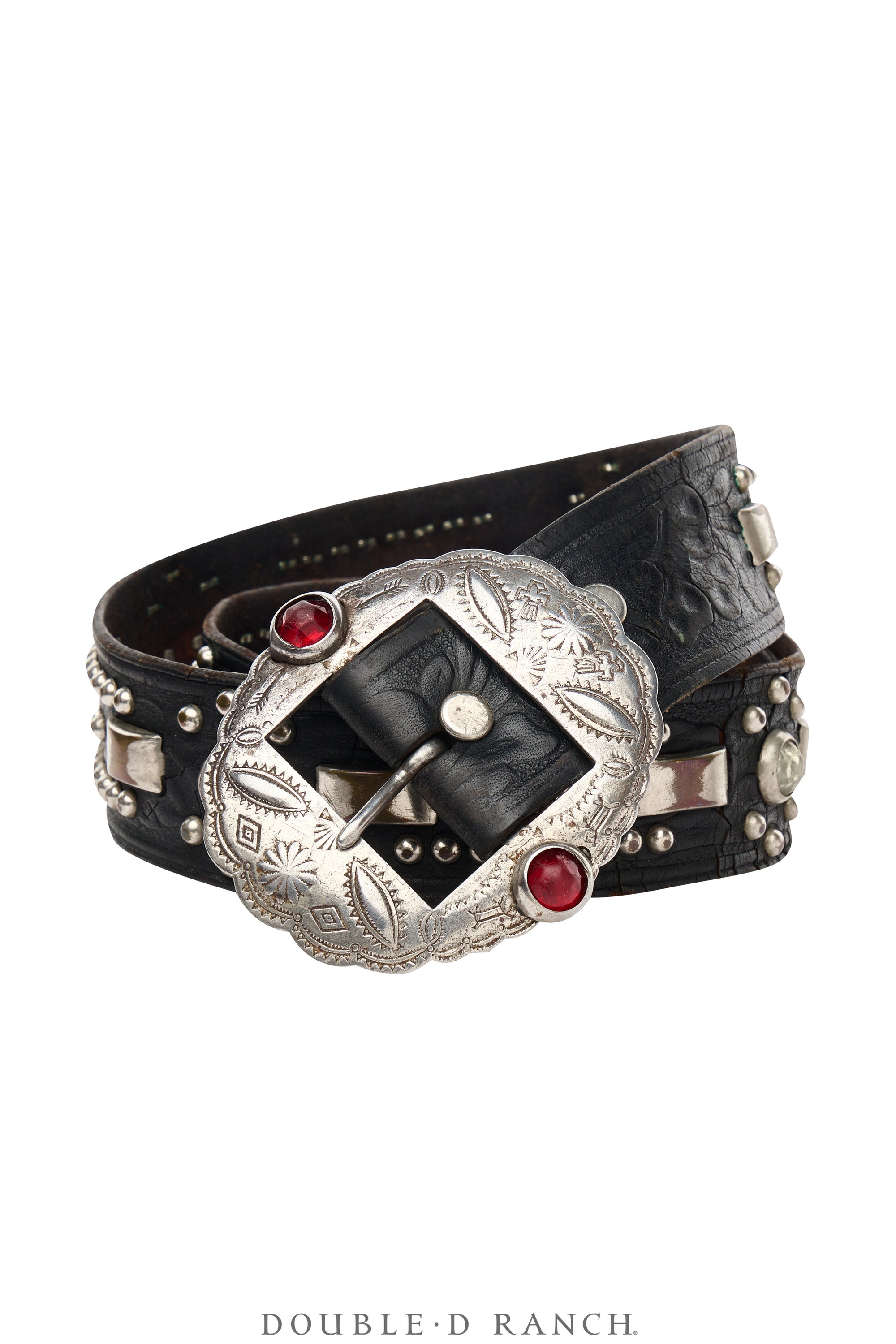 Belt, A Vintage, Buckle, Biker, Crystals & Spots, Vintage ‘50s , 837