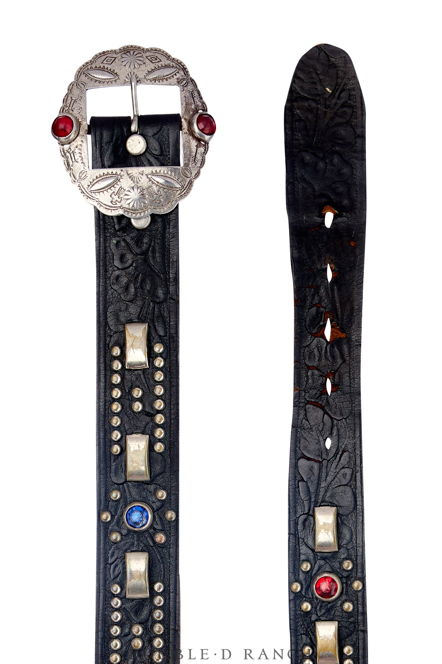 Belt, A Vintage, Buckle, Biker, Crystals & Spots, Vintage ‘50s , 837