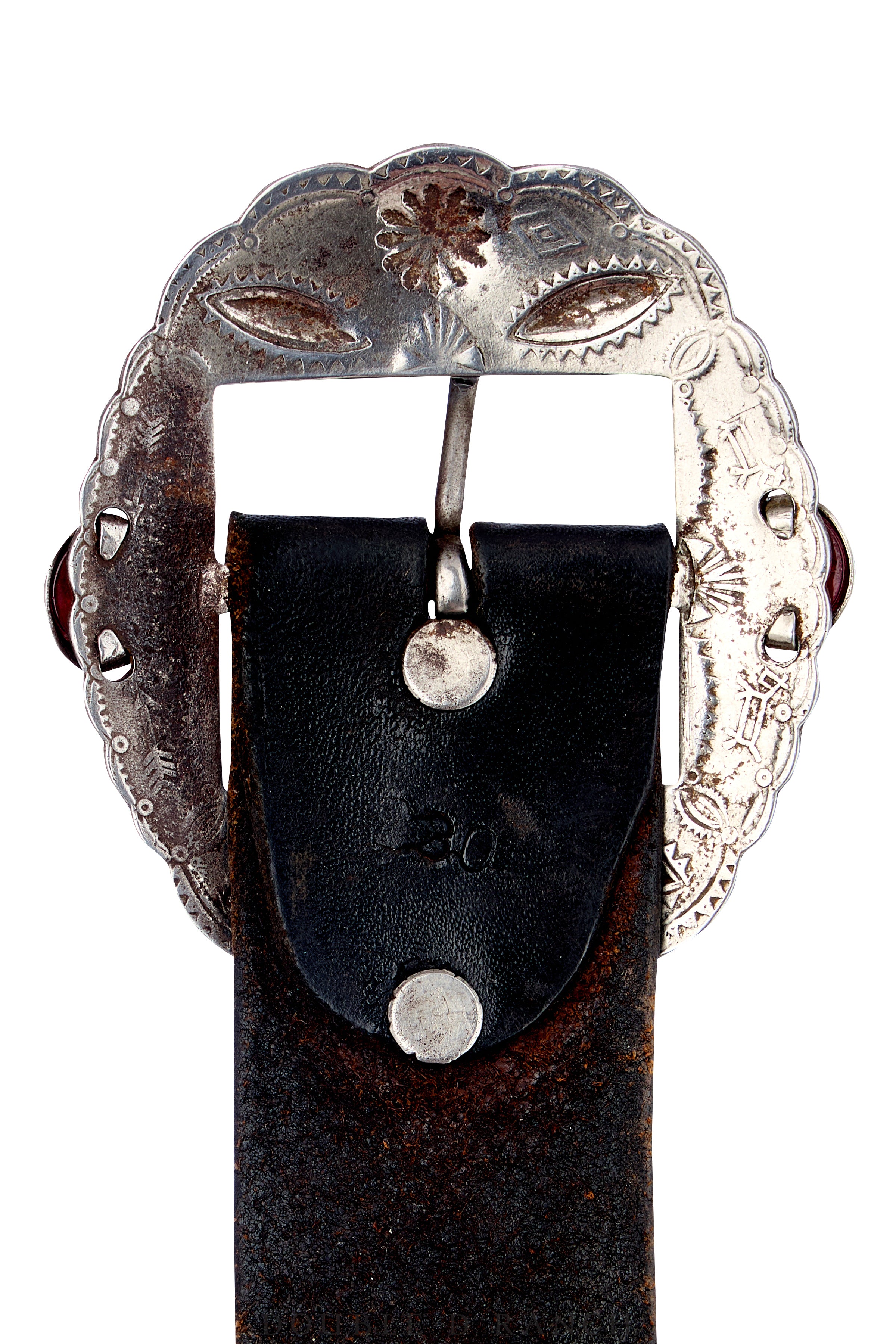 Belt, A Vintage, Buckle, Biker, Crystals & Spots, Vintage  display picture 2
