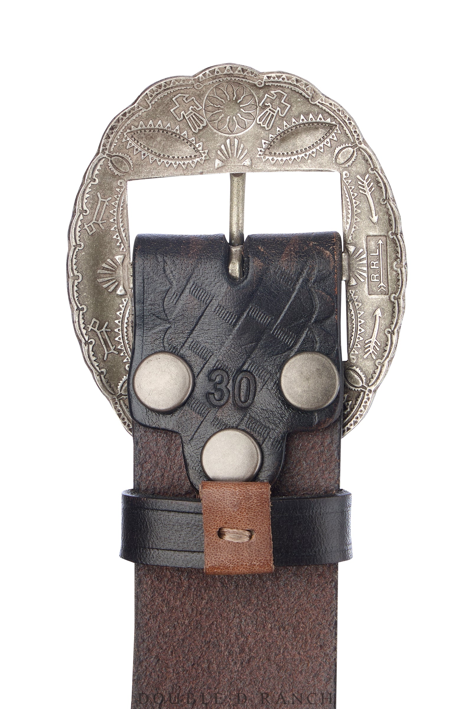 Belt, A Vintage, Buckle, Biker, Ralph Lauren, New Old Stock 30", 838