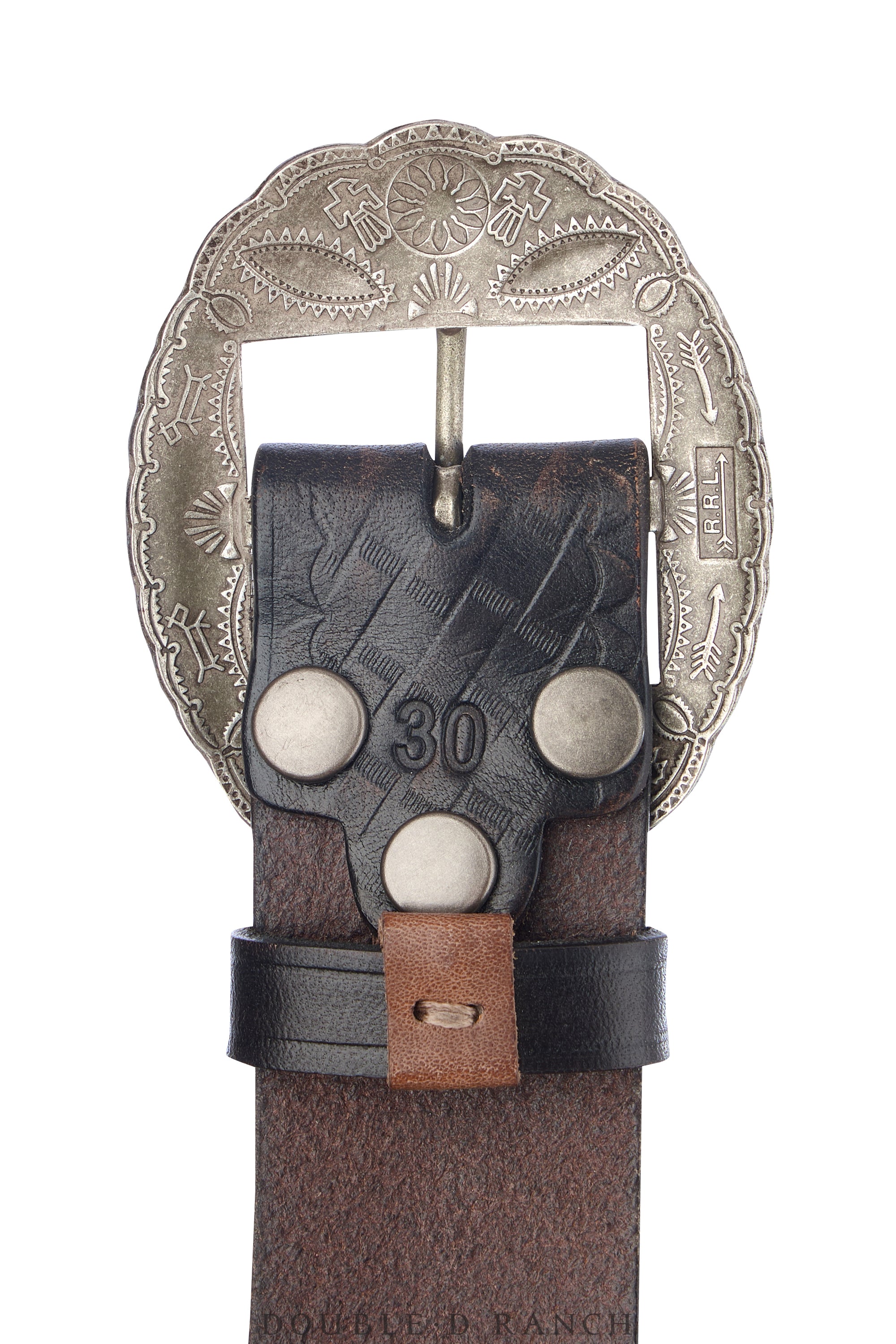 Belt, A Vintage, Buckle, Biker, Ralph Lauren, New Old Stock 30", 838