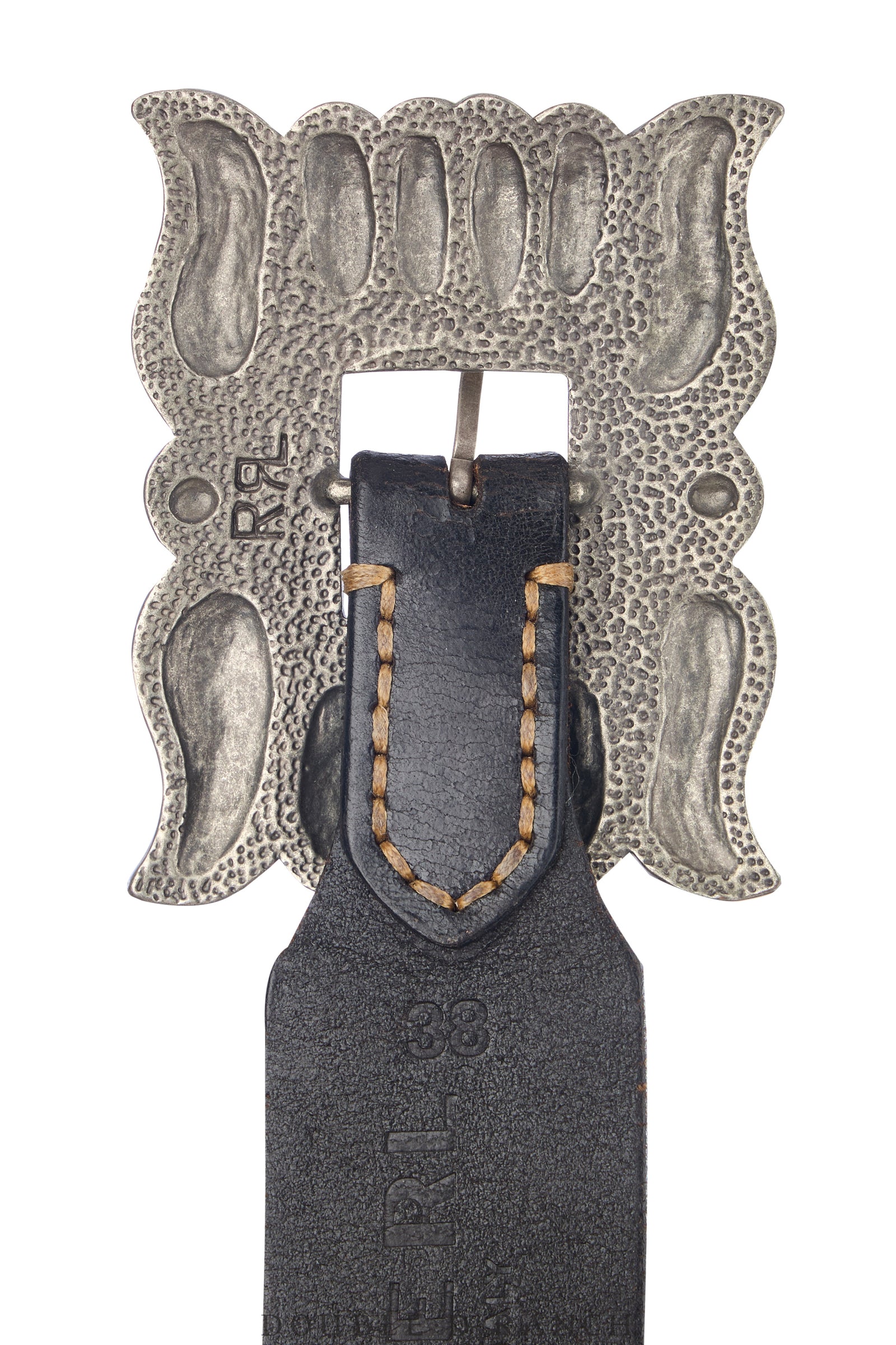 Belt, A Vintage, Buckle, Biker, Ralph Lauren, New Old Stock 38", 843