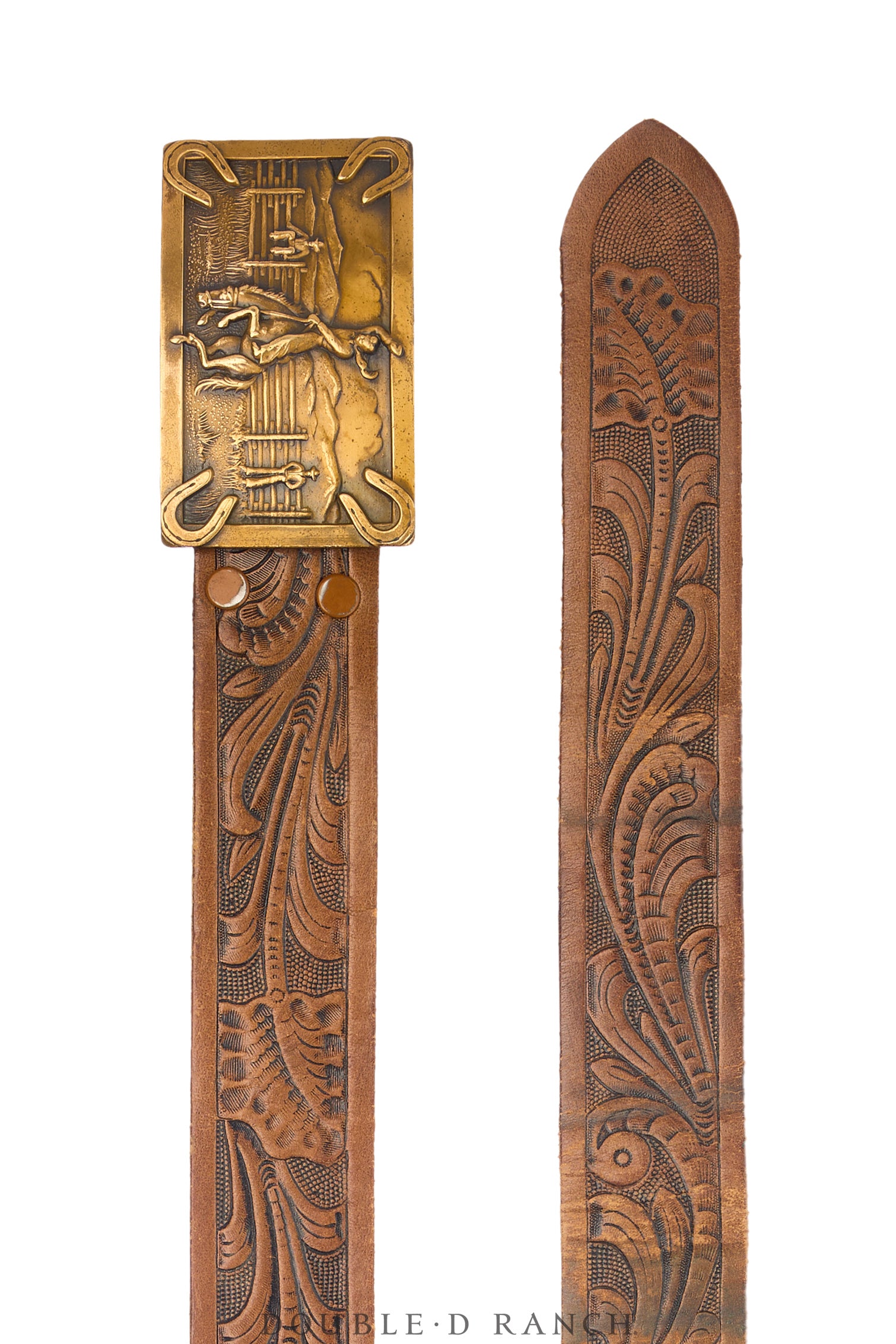 Belt, A Vintage, Buckle, Western, Kitsch, Bucking Bronco, Vintage Mid Century, 864