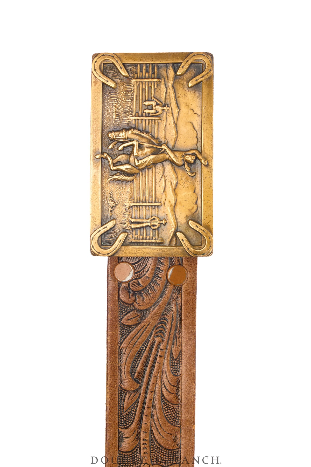 Belt, A Vintage, Buckle, Western, Kitsch, Bucking Bronco, Vintage Mid Century, 864