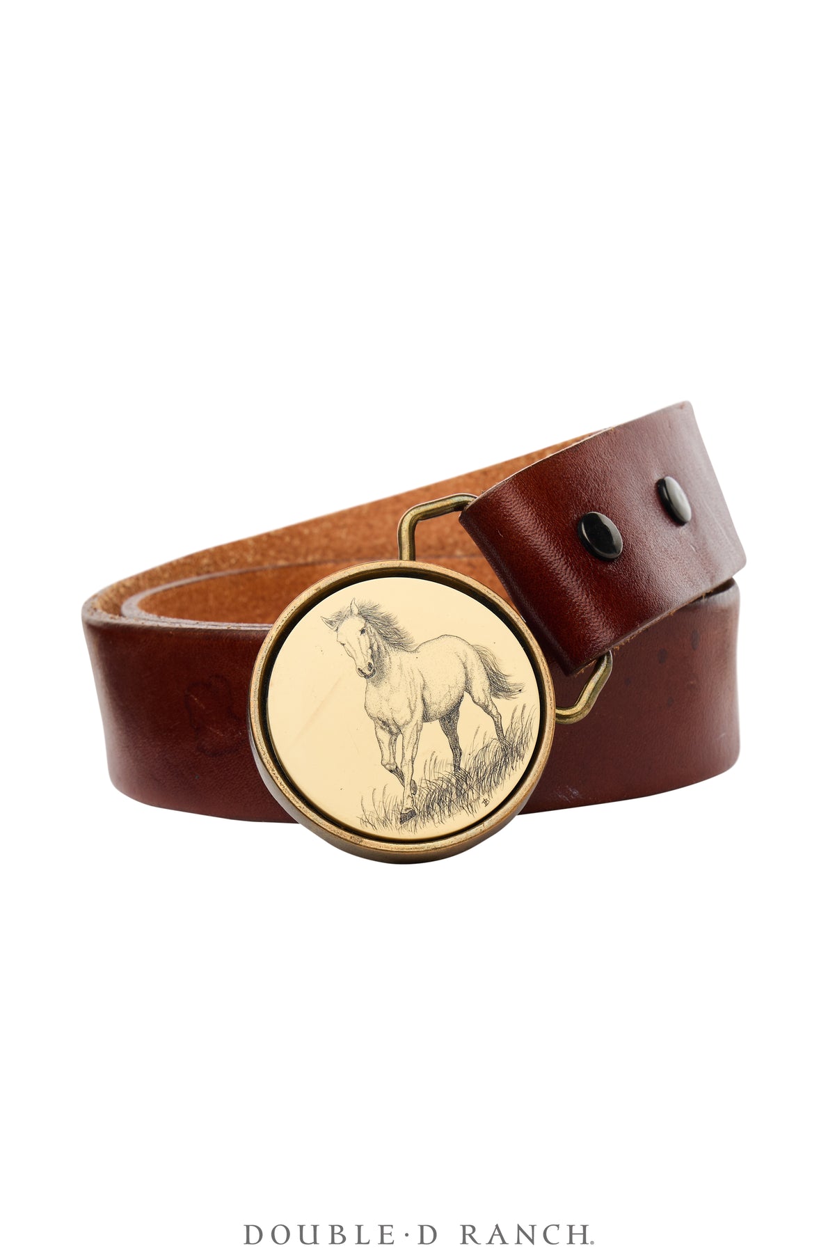 Belt, A Vintage, Scrimshaw, Horse, Hallmark, Vintage, 868