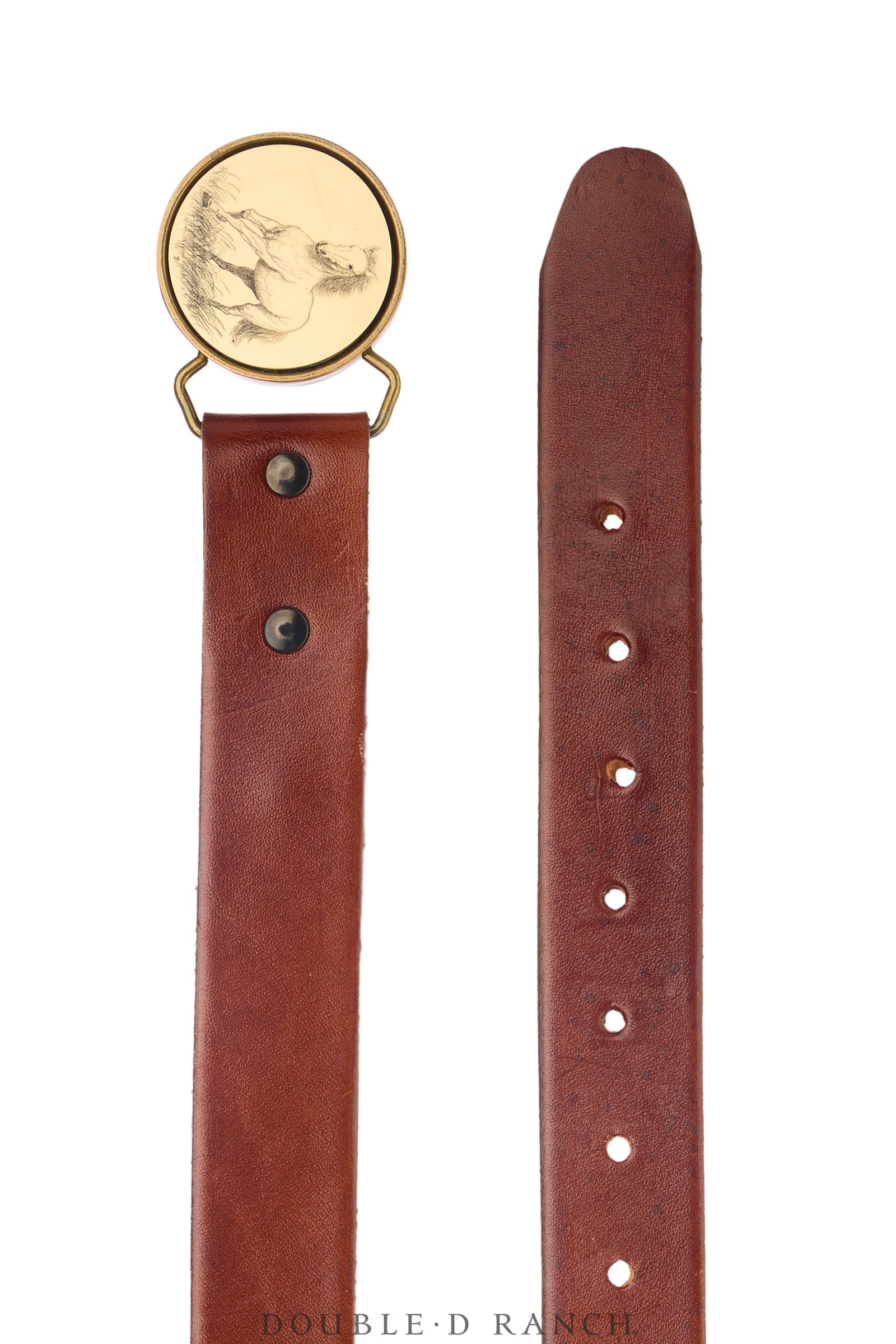 Belt, A Vintage, Scrimshaw, Horse, Hallmark, Vintage, 868