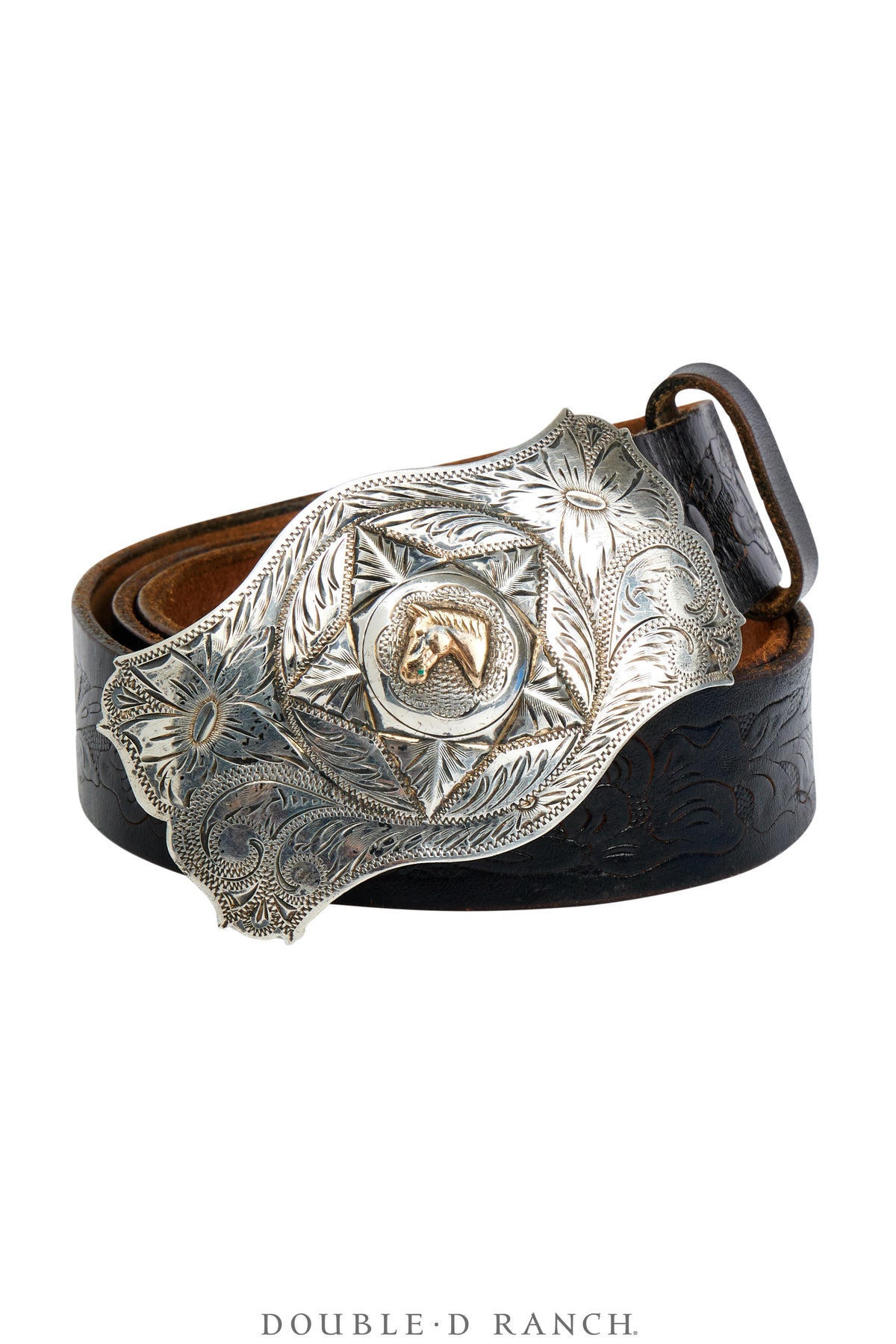 Belt, A Vintage, Buckle, Western, Horse Profile, Hallmark, Vintage late ‘40s, 659