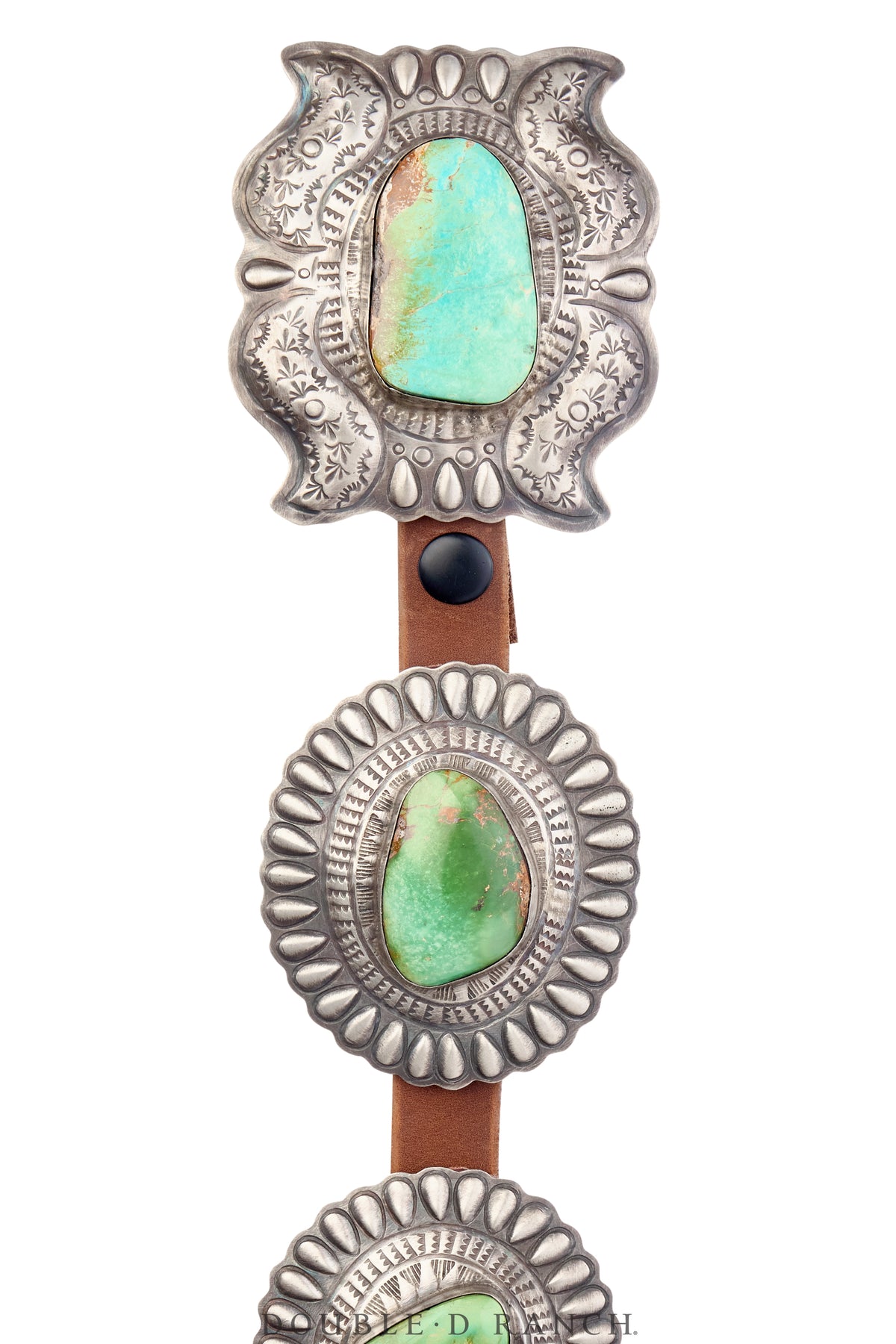 Belt, A Concho, Sterling Silver, Third Phase Revival, Hallmark, Contemporary, 728