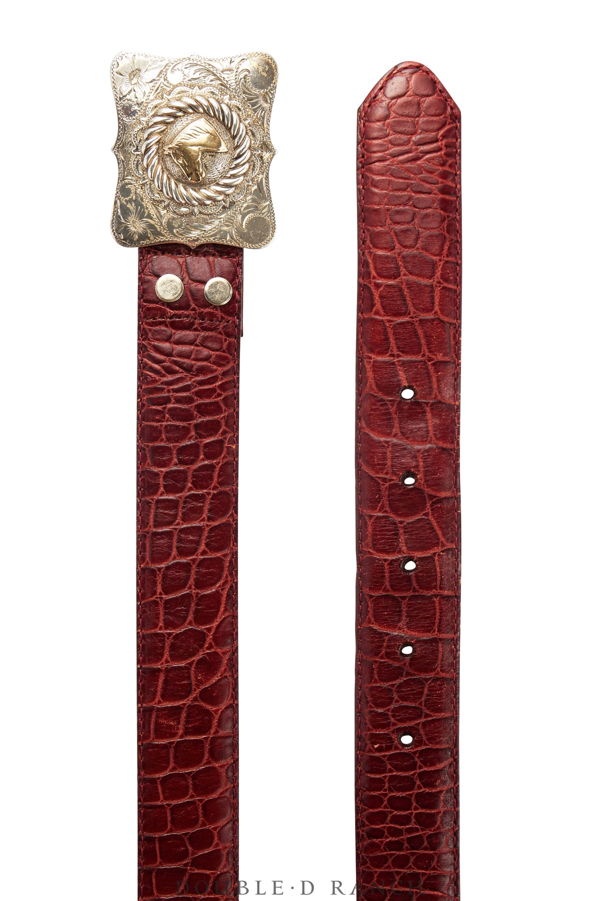 Belt, A Vintage, Buckle, Western, Horse Profile, 14K, Keyston Hallmark, Vintage, 658