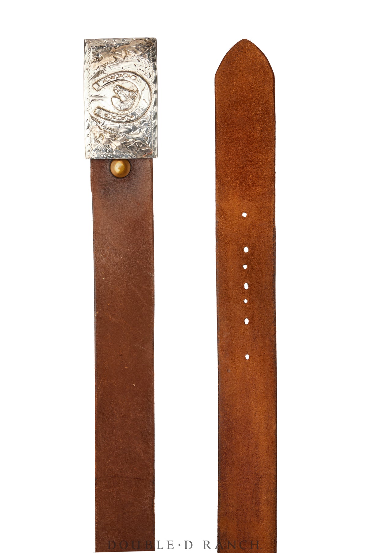 Belt, A Vintage, Buckle, Western, Sterling Silver, Hallmark, Vintage, 764