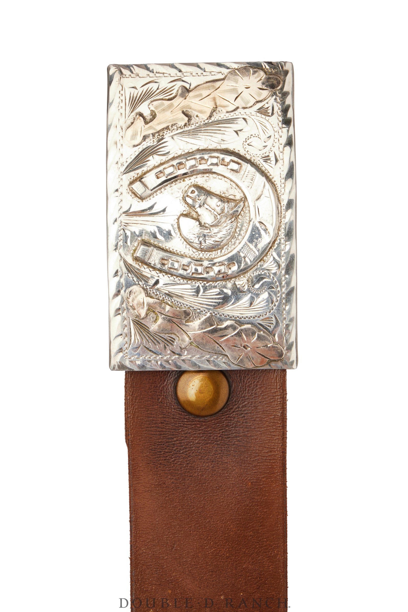 Belt, A Vintage, Buckle, Western, Sterling Silver, Hallmark, Vintage, 764