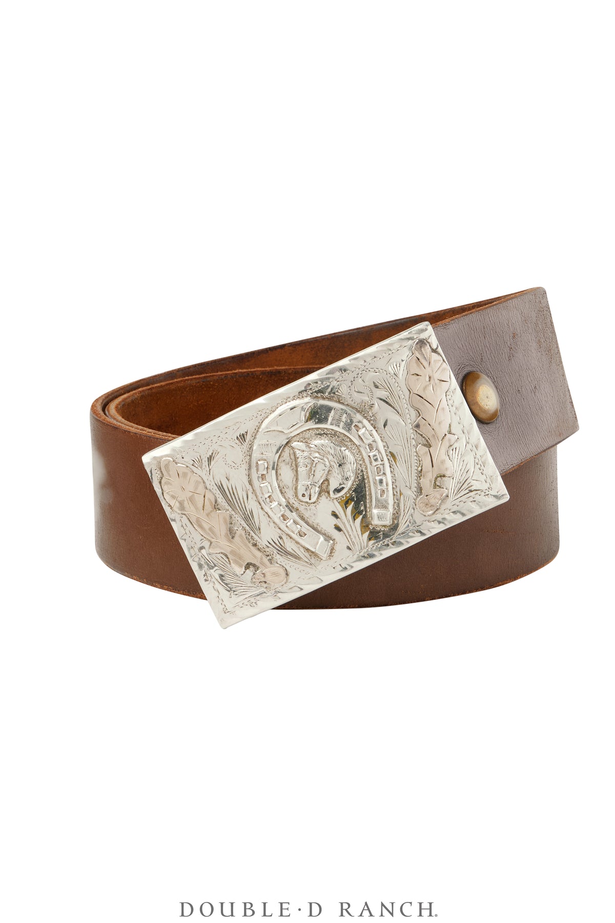 Belt, A Vintage, Buckle, Western, Sterling Silver, Hallmark, Vintage, 764