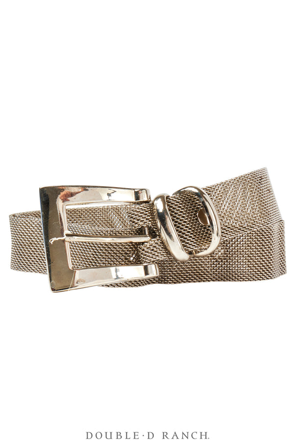 VINTAGE GUN METAL MULTI-COLORED MESH BELT Vintage 1980s Silver Metal Mesh Scale Belt Selected by  main image 2