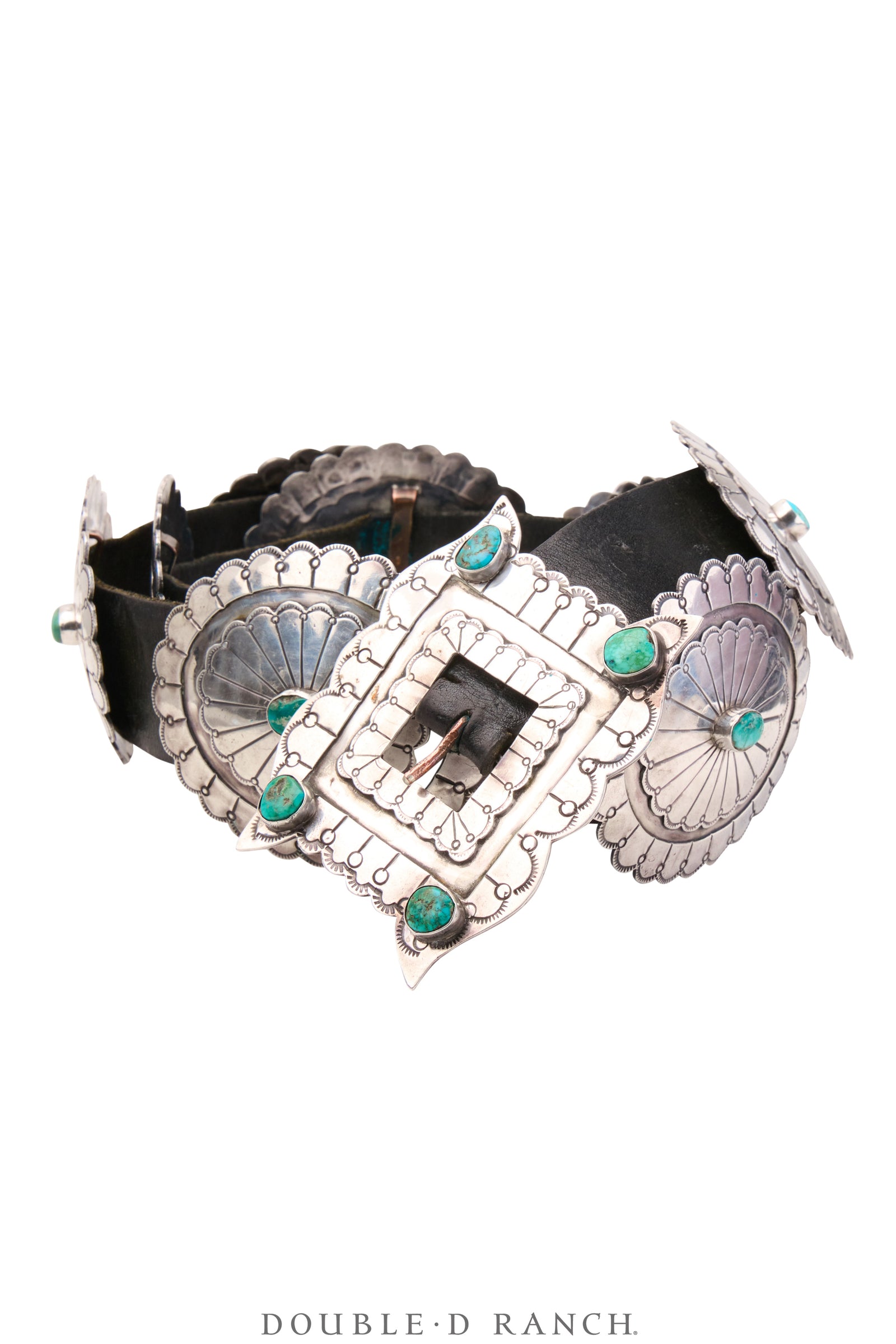 Belt, A Vintage, Concho, Turquoise, Third Phase Revival, Vintage Mid Century, 951