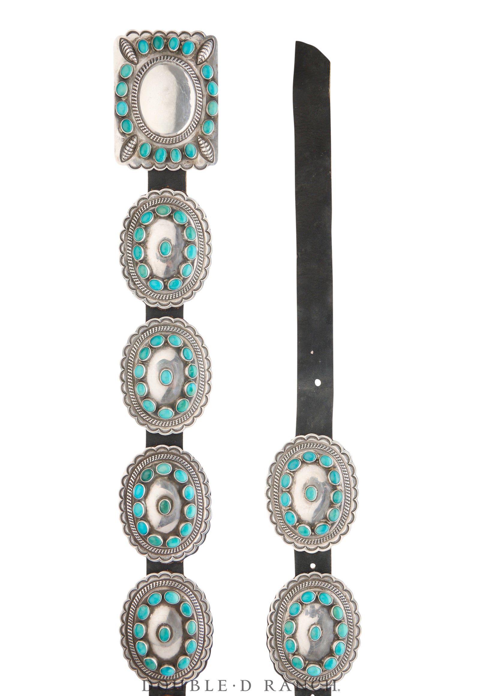 Belt, Concho, Turquoise, Outstanding, Hallmark, Vintage, Estate, 947