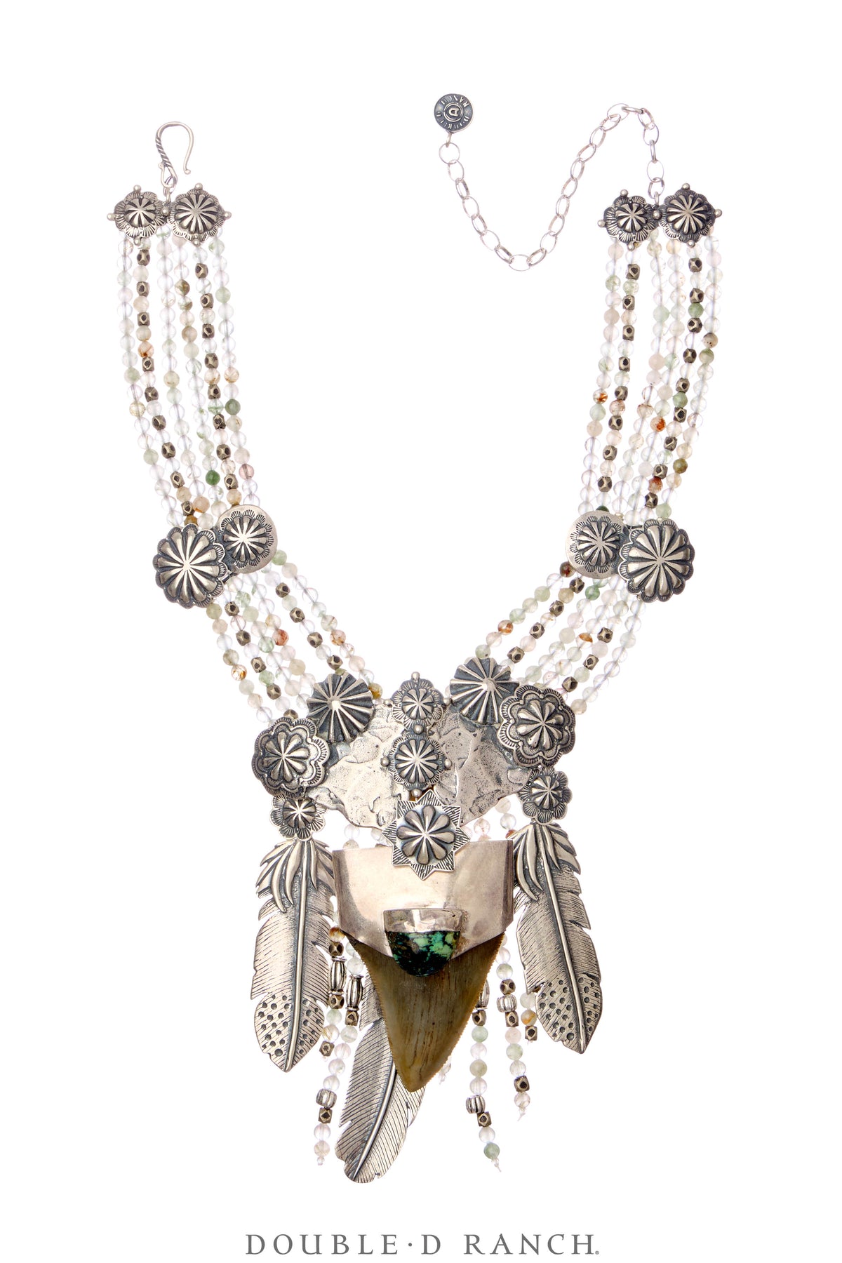 Necklace, Mummy's Bundle, by Double D Ranch, Camilla, Collar, Fosil, Feathers, 145C